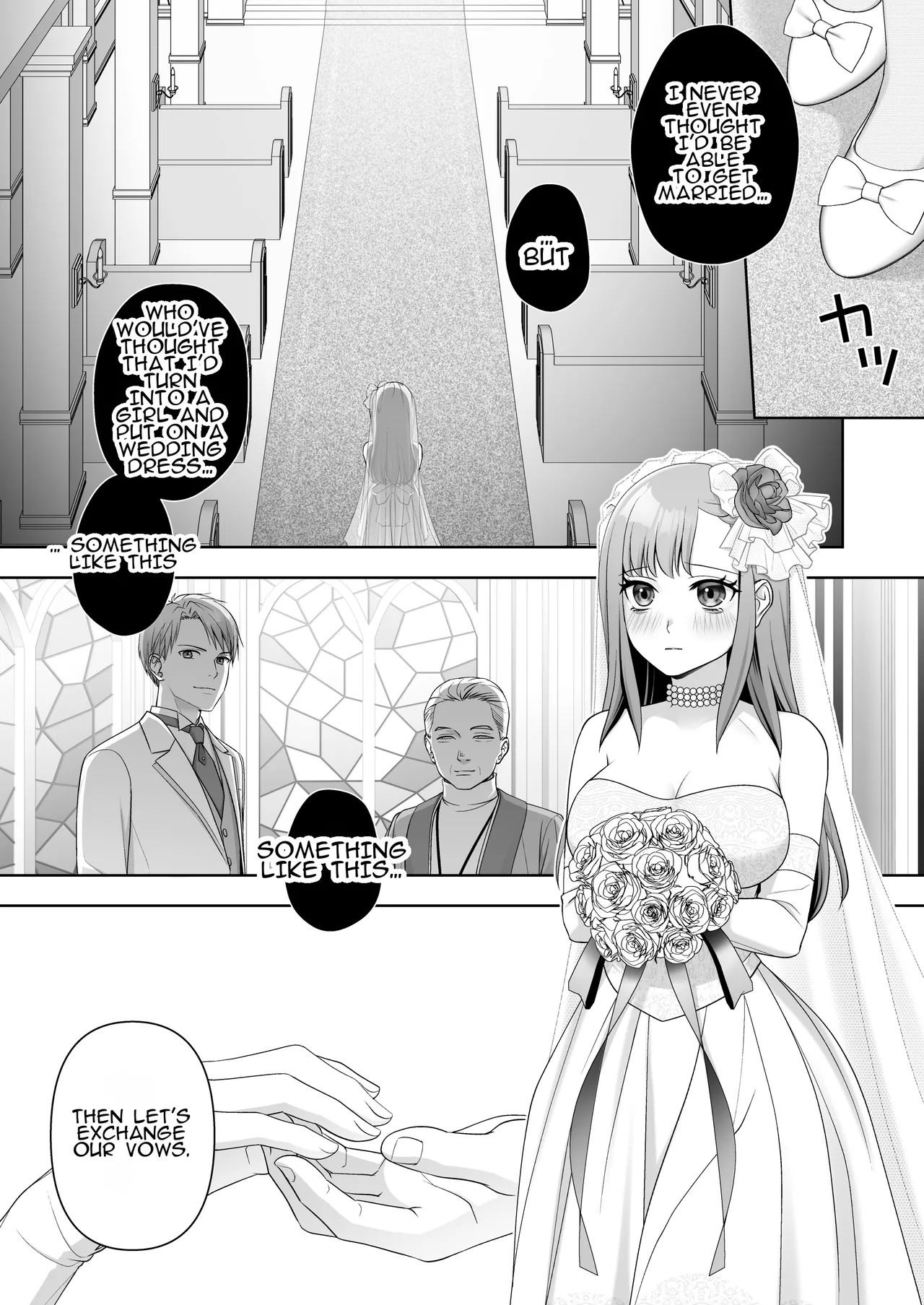 [Amulai Okashi Seisakusho (Joushi)] TS Shita Ore no Shiawase na Mesu Ochi Kekkon | My Happy Marriage After Being TS'd and Falling to the Female Side [English] - Page 23