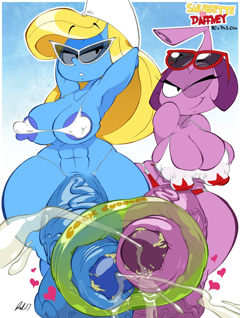 [bcdickchix] Smurfette loves Daffney (Smurfs//Snorks) - Page 9