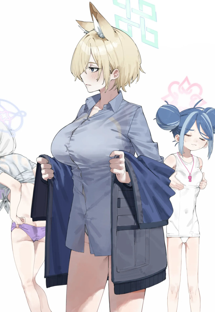 [LonkLink] カンナがシャツを脱ぐ。(ブルーアーカイブ)