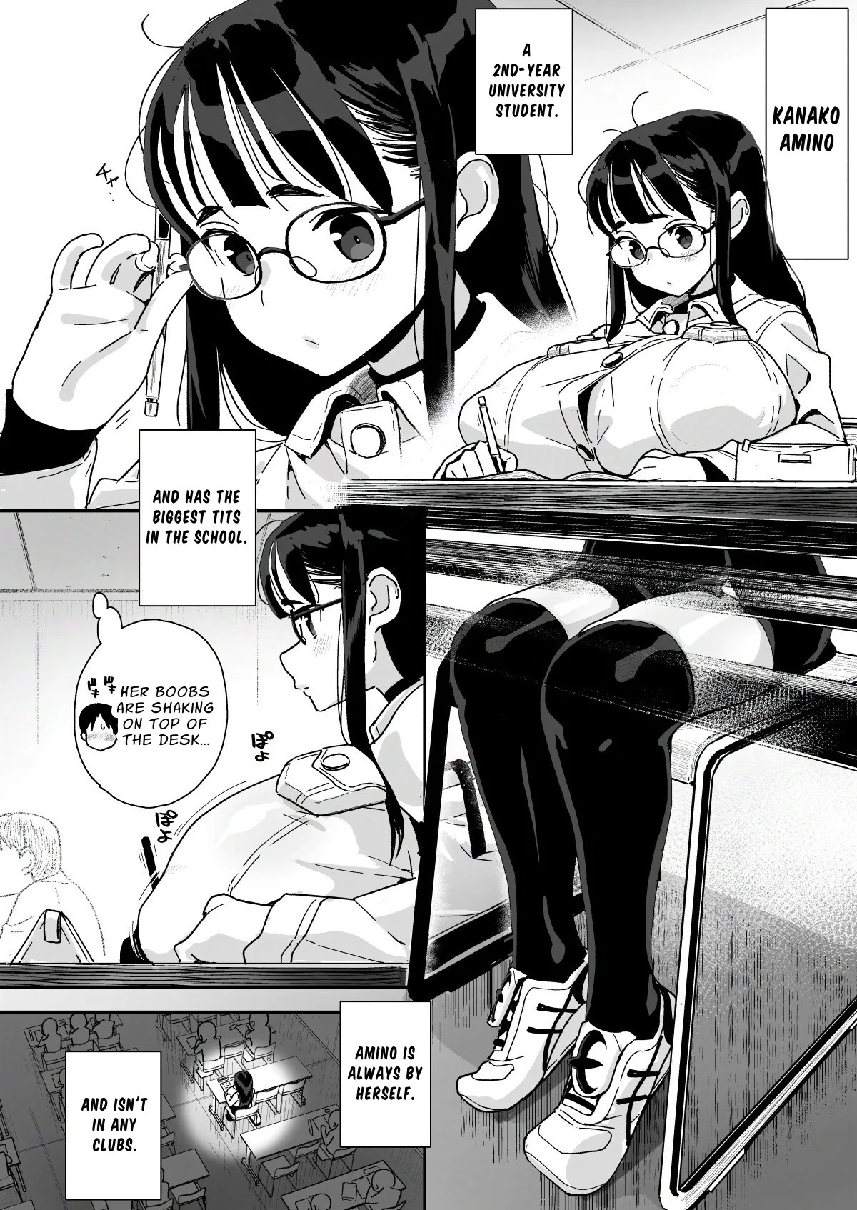 [Entelekheia (Chirumakuro)] Boku ni Haishin Bare shita U-Cup Chinkobi Joshi Amino-san | I found out that Amino was the dick-pleasing U-cup streamer I watch [English] [JIGECCHI] [Digital] - Page 4