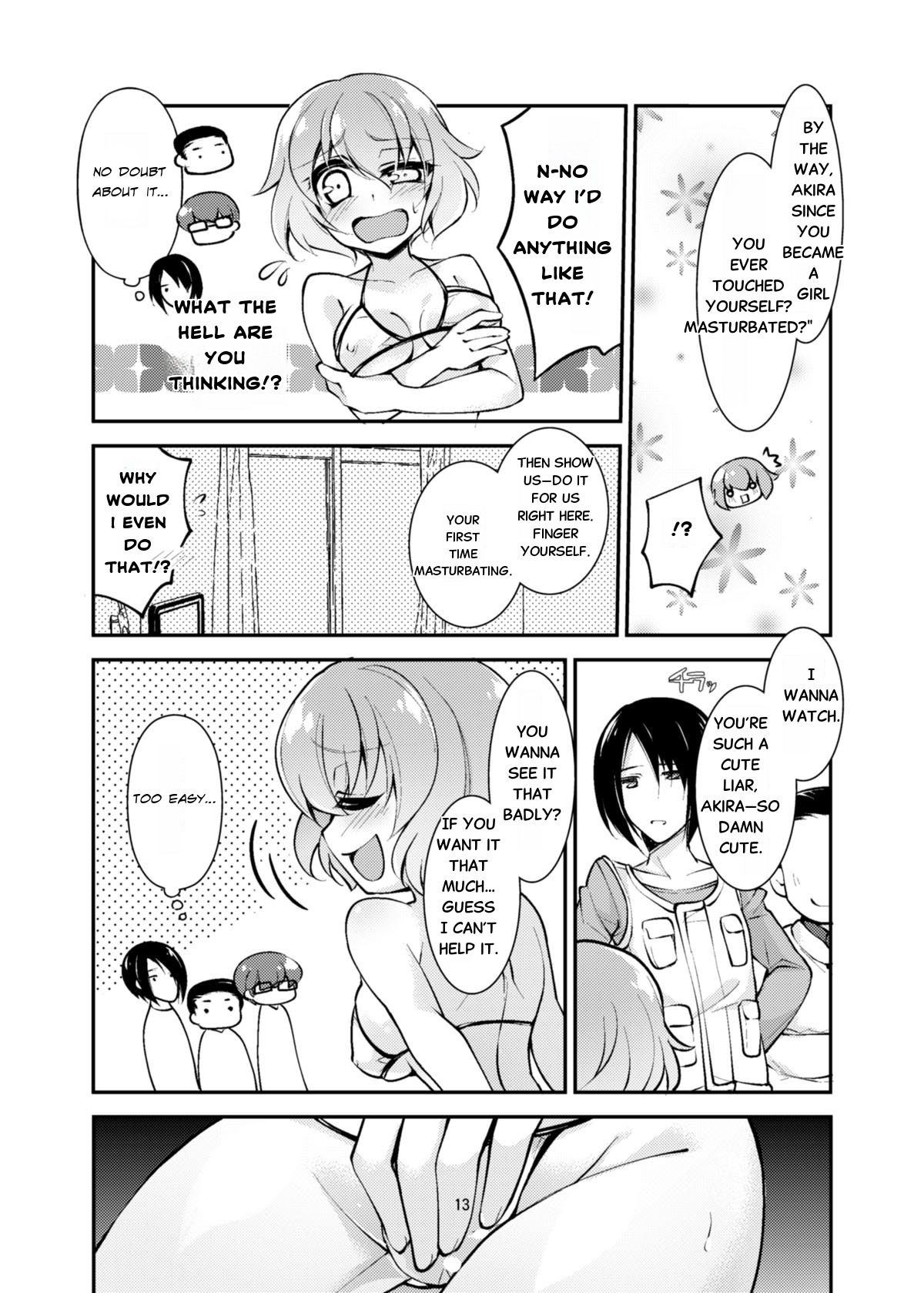 [TSF no F (Byakuya Yuu)] OtaCir no TS Hime wa Kawaii toiu Kotoba ni Yowai (TSF no F no Hon Sono 3 no C) - Page 13