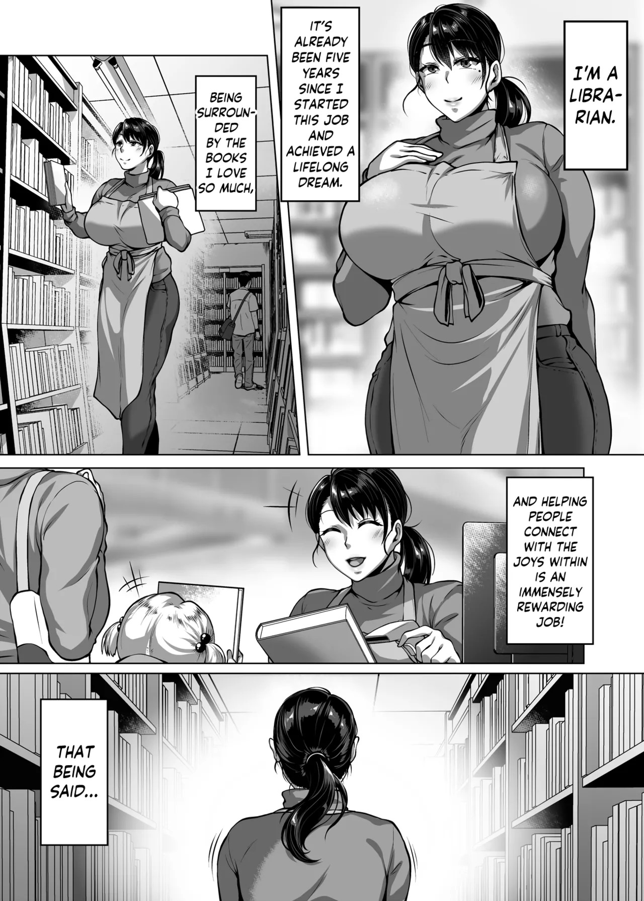 [Saint Seiya (Saint Shiro)] Omanko o Kashidashite Kureru Dosukebe Shisho-san | Lewd Librarian: Pussy for Loan [English] [skibidibenki] - Page 56