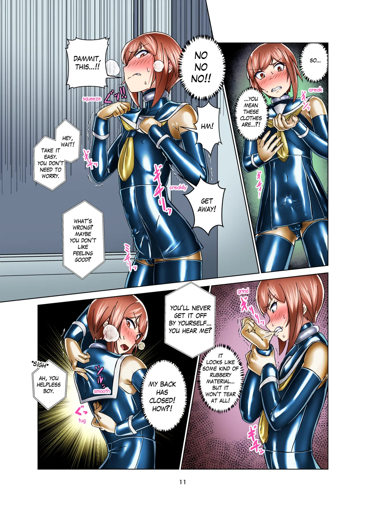 [Gumigumi Gou (Gumi11-gou)] Kimi Senyou Kousoku Kyousei Mesuiki Suit | Extreme Bondage and MESUIKI Costume Test with YOU [English] {Hen_Colorist} [Decensored] [Colorized] [Digital] - Page 11