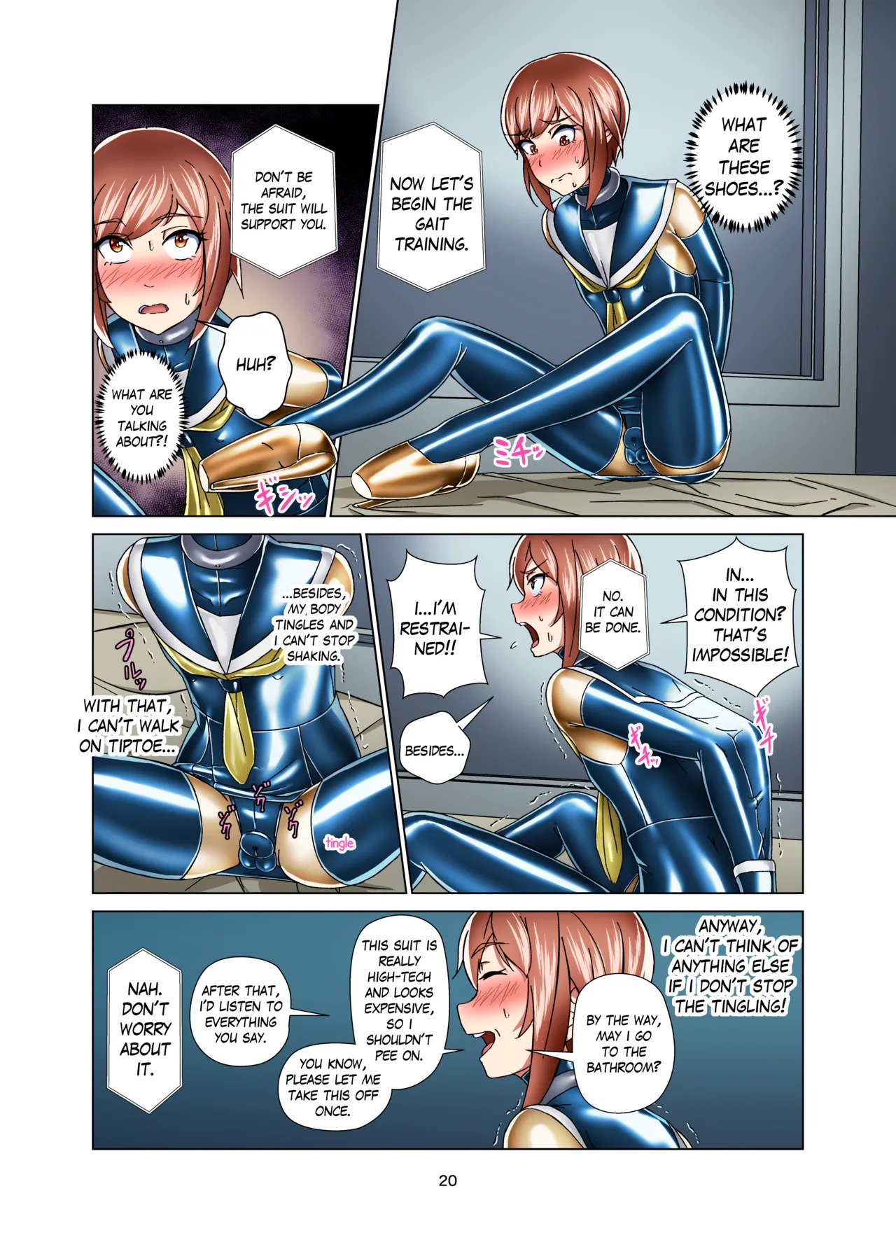 [Gumigumi Gou (Gumi11-gou)] Kimi Senyou Kousoku Kyousei Mesuiki Suit | Extreme Bondage and MESUIKI Costume Test with YOU [English] {Hen_Colorist} [Decensored] [Colorized] [Digital] - Page 20