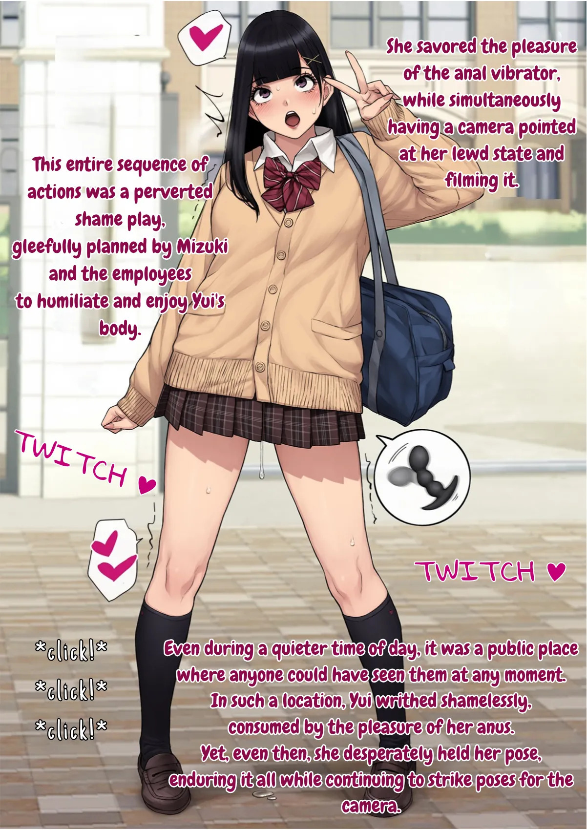 [Trans Tribune (Wataya)] [Dansei shikkaku] Yui, School Uniform Photo Shoot [English] - Page 10