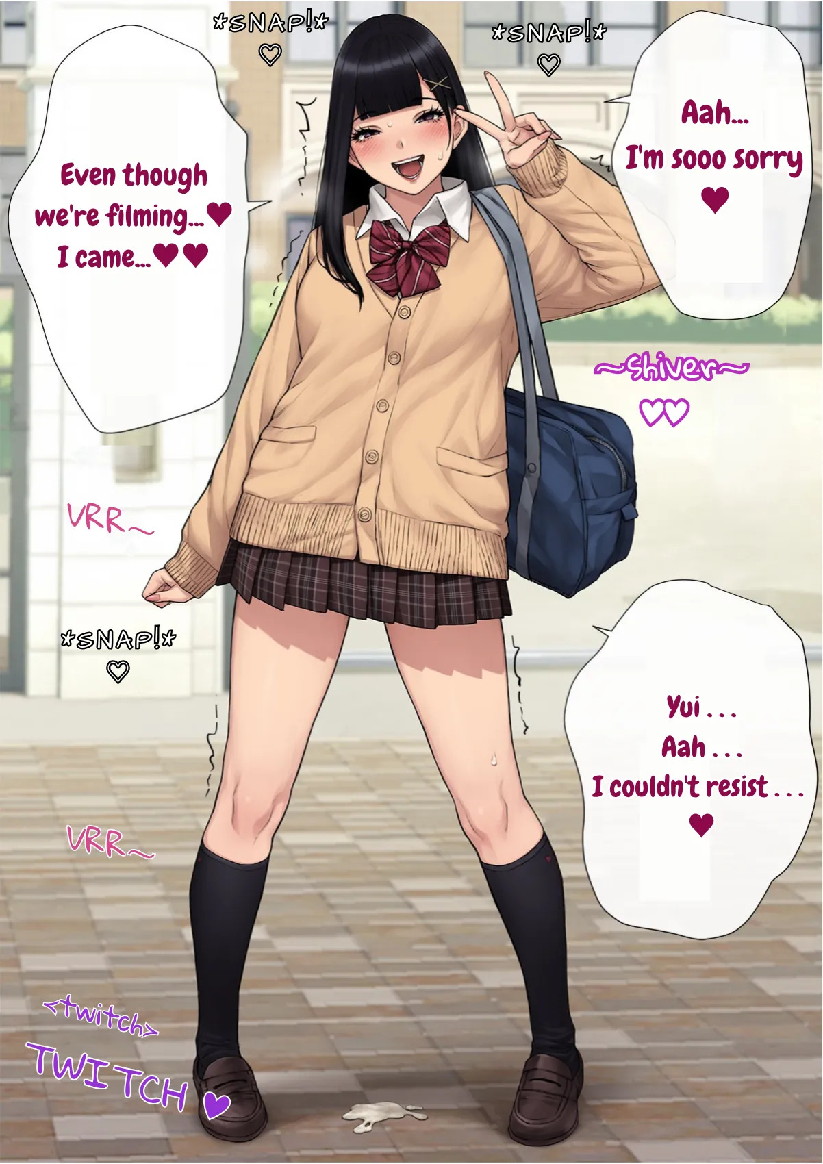 [Trans Tribune (Wataya)] [Dansei shikkaku] Yui, School Uniform Photo Shoot [English] - Page 14