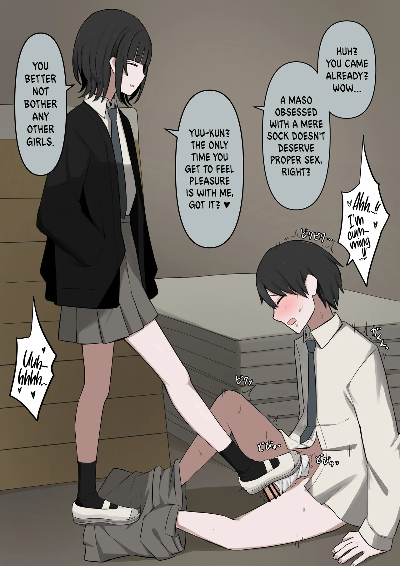 [Kaoinshou Zero] 1-Jikan ni Ikkai Hatsujou suru Boku to S datta Noku no Suki na Hito | Me Who Gets Horny Every Hour and the Sadist I Love [English] - Page 38