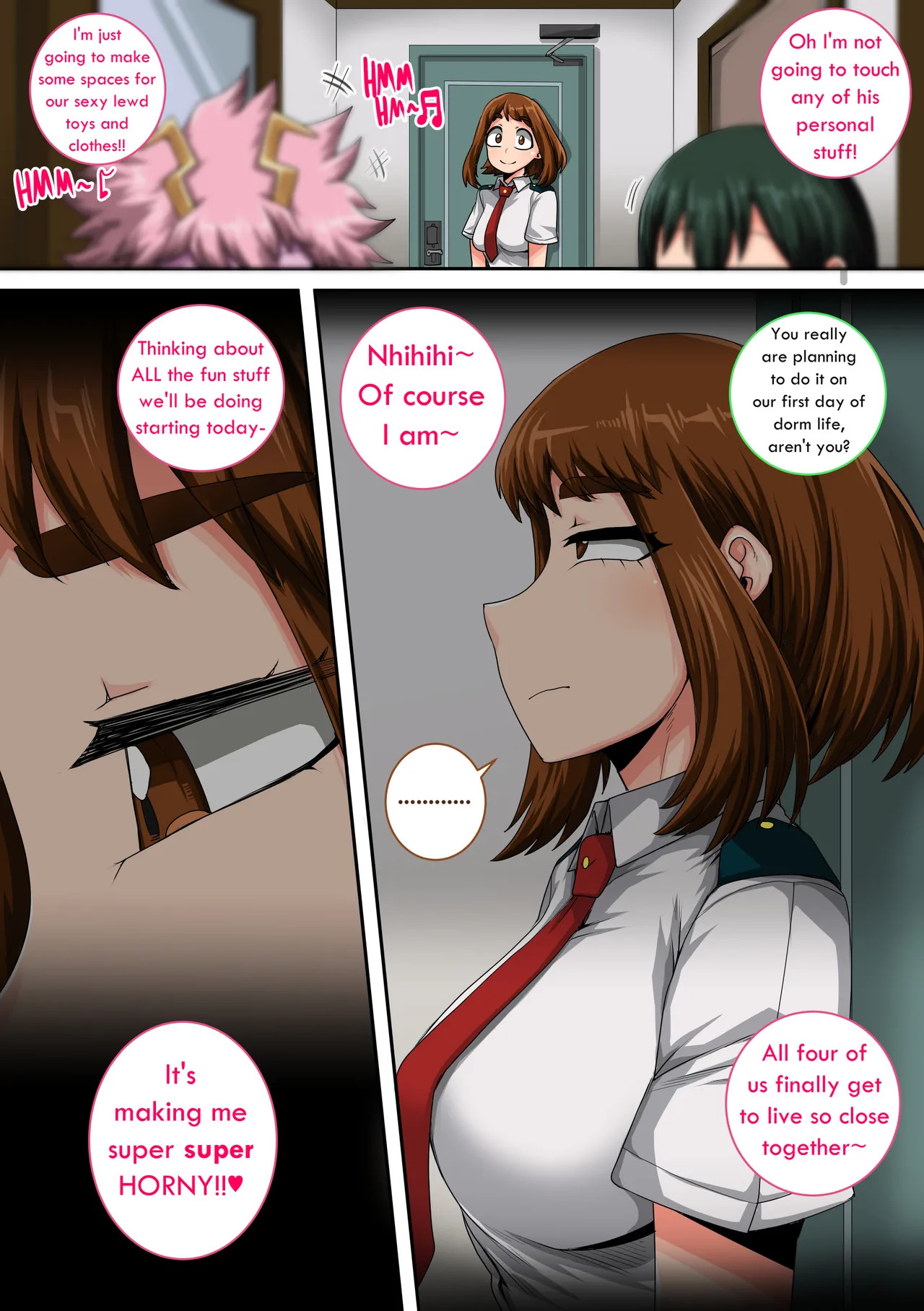 My Harem Academia Chapter 8 Part 3 Breaking into a broken heart - Page 11
