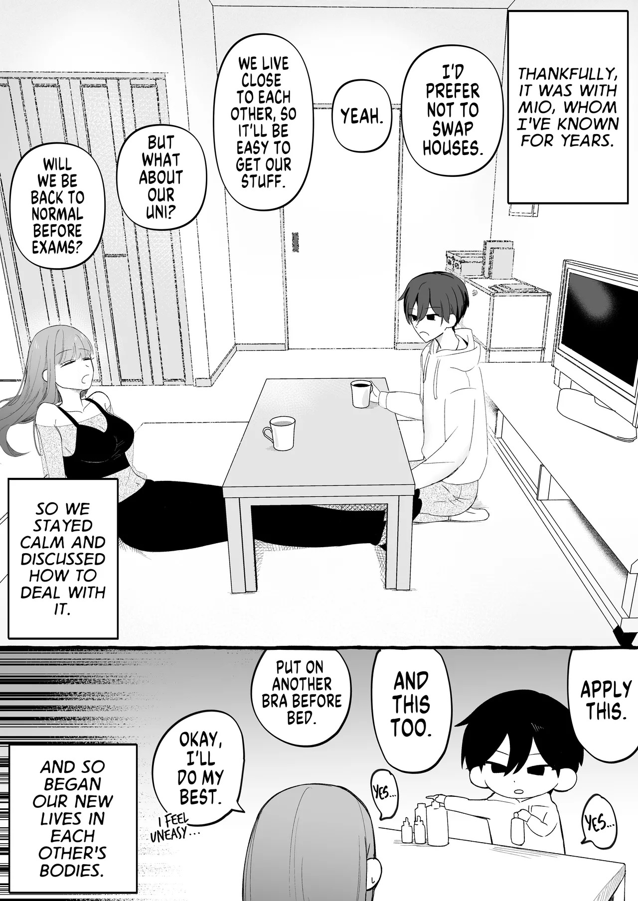 [Katsudon Umauma Honpo] How I Returned to Normal After Body Swapping Only to Discover that My Body was Prepared for Anal Sex [English] [GTF] - Page 5