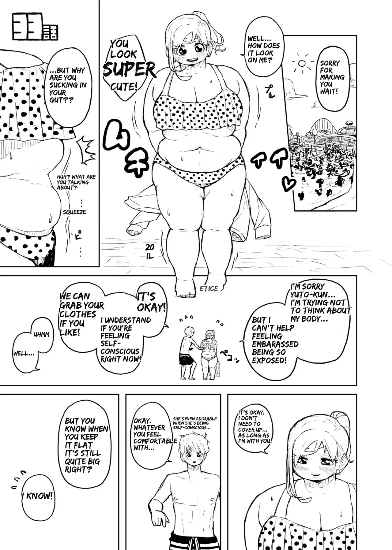[Pocchari wa sekai o sukuu] Chubby Girlfriend [English Re-Write] - Page 129