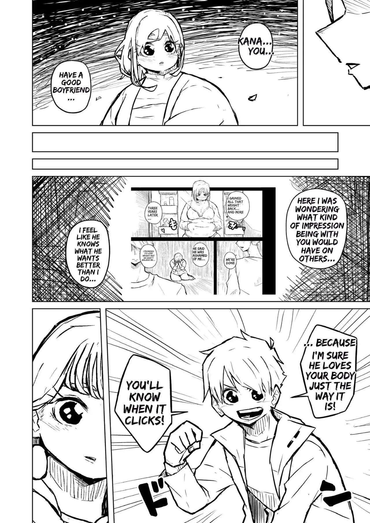 [Pocchari wa sekai o sukuu] Chubby Girlfriend [English Re-Write] - Page 196