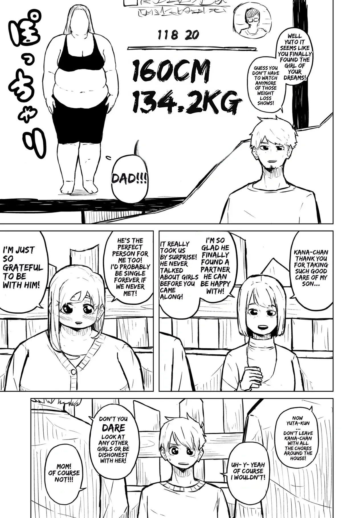 [Pocchari wa sekai o sukuu] Chubby Girlfriend [English Re-Write] - Page 211