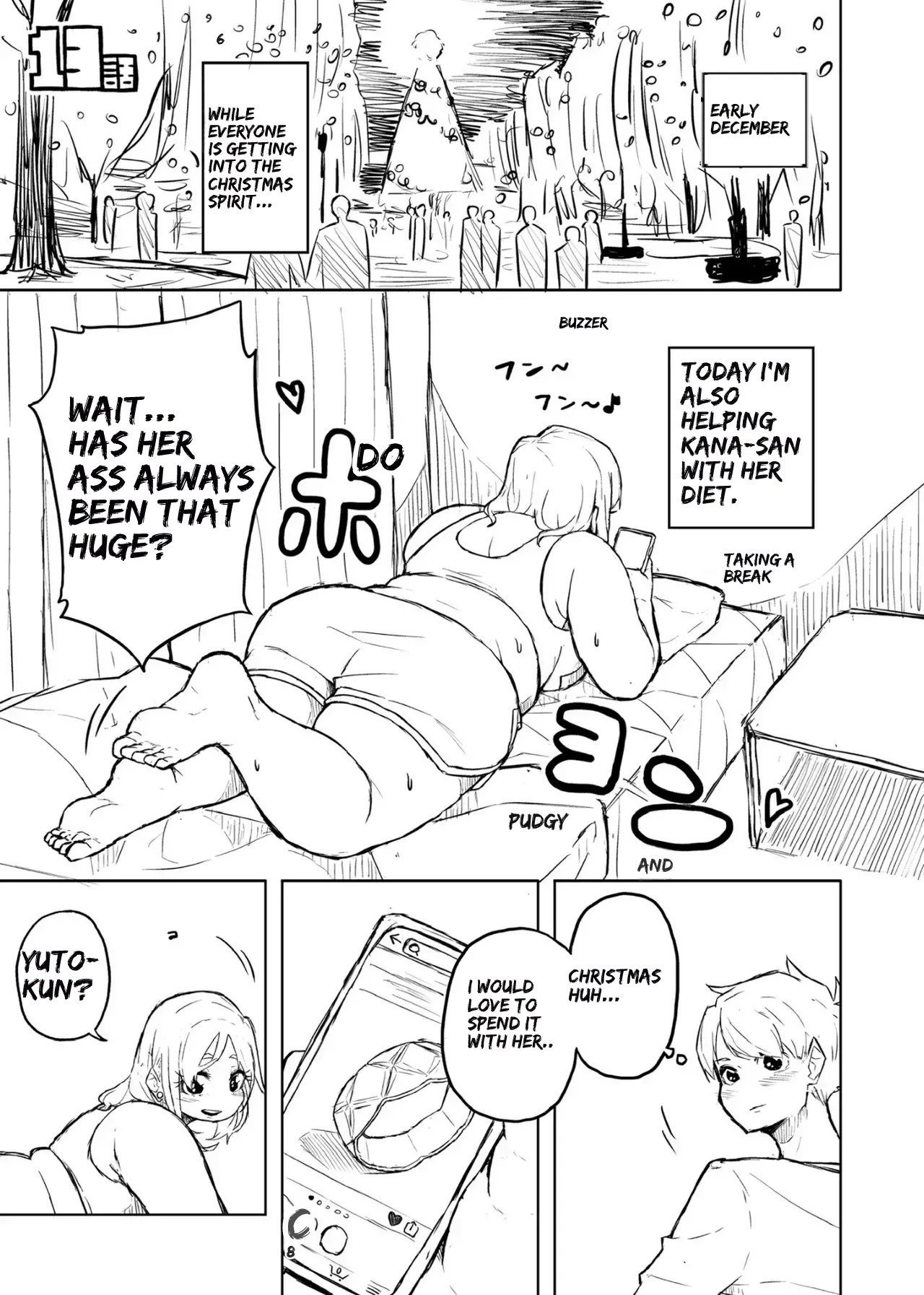 [Pocchari wa sekai o sukuu] Chubby Girlfriend [English Re-Write] - Page 49