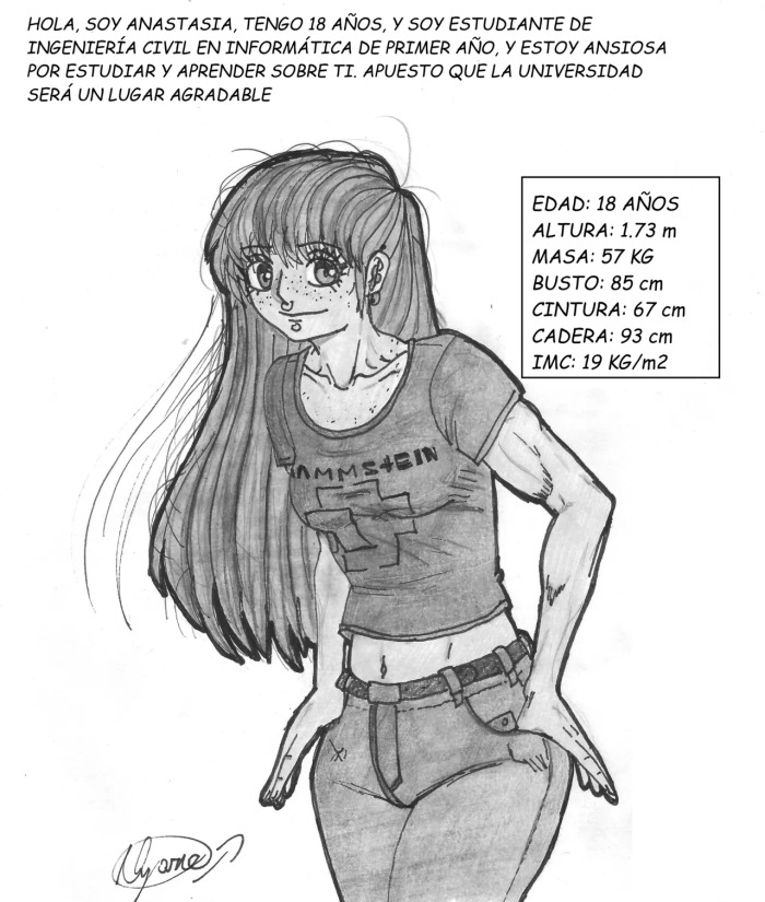 ANASTASIA WEIGHT GAIN IN UNIVERSITY (ESPAÑOL)