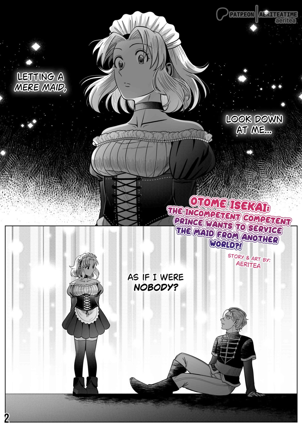 [aeritea] Otome Isekai: The Incompetent Competent Prince Wants to Service the Maid From Another World?! - Page 2