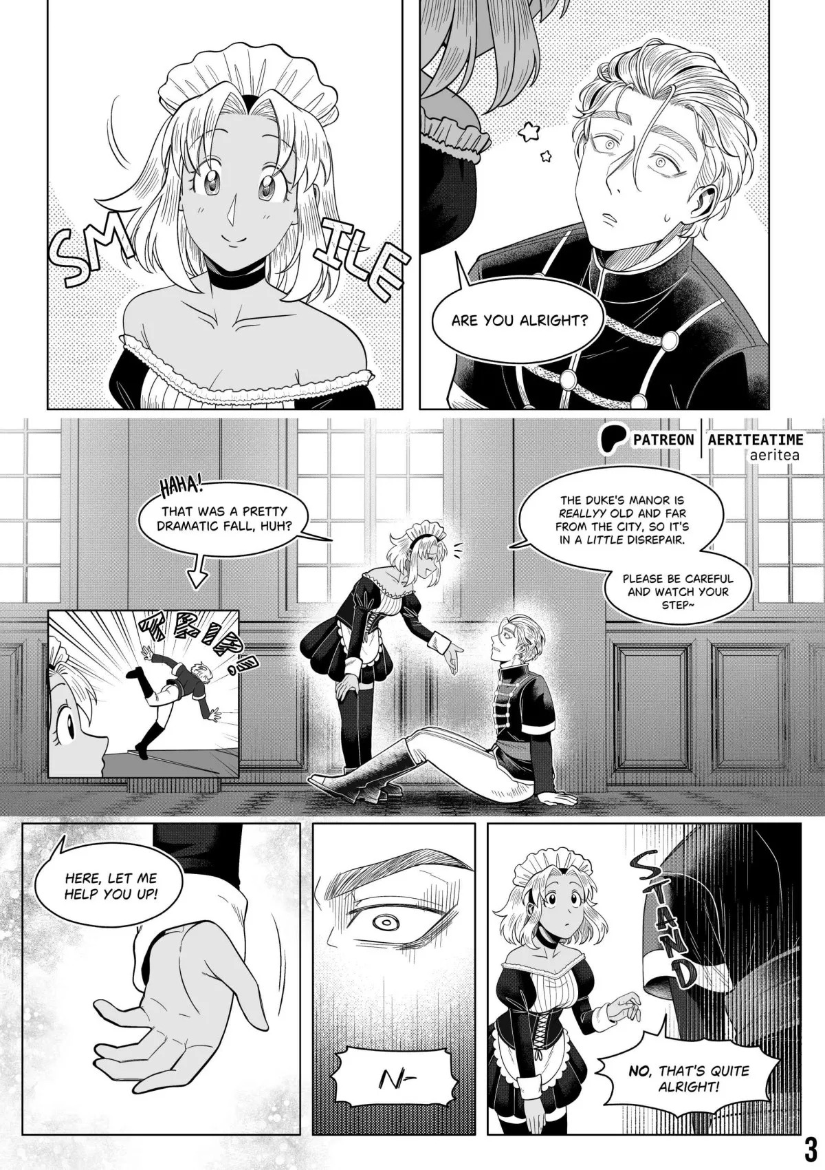 [aeritea] Otome Isekai: The Incompetent Competent Prince Wants to Service the Maid From Another World?! - Page 3