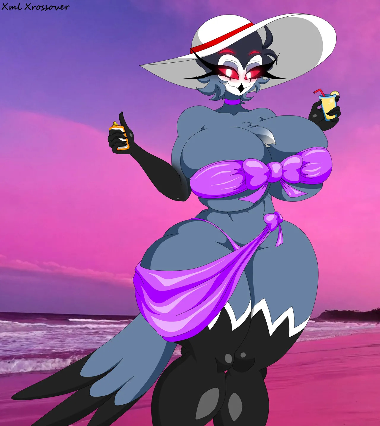 [Xml Xrossover] Hellaverse MILFs in Bikini (Hazbin Hotel // Helluva Boss) - Page 21