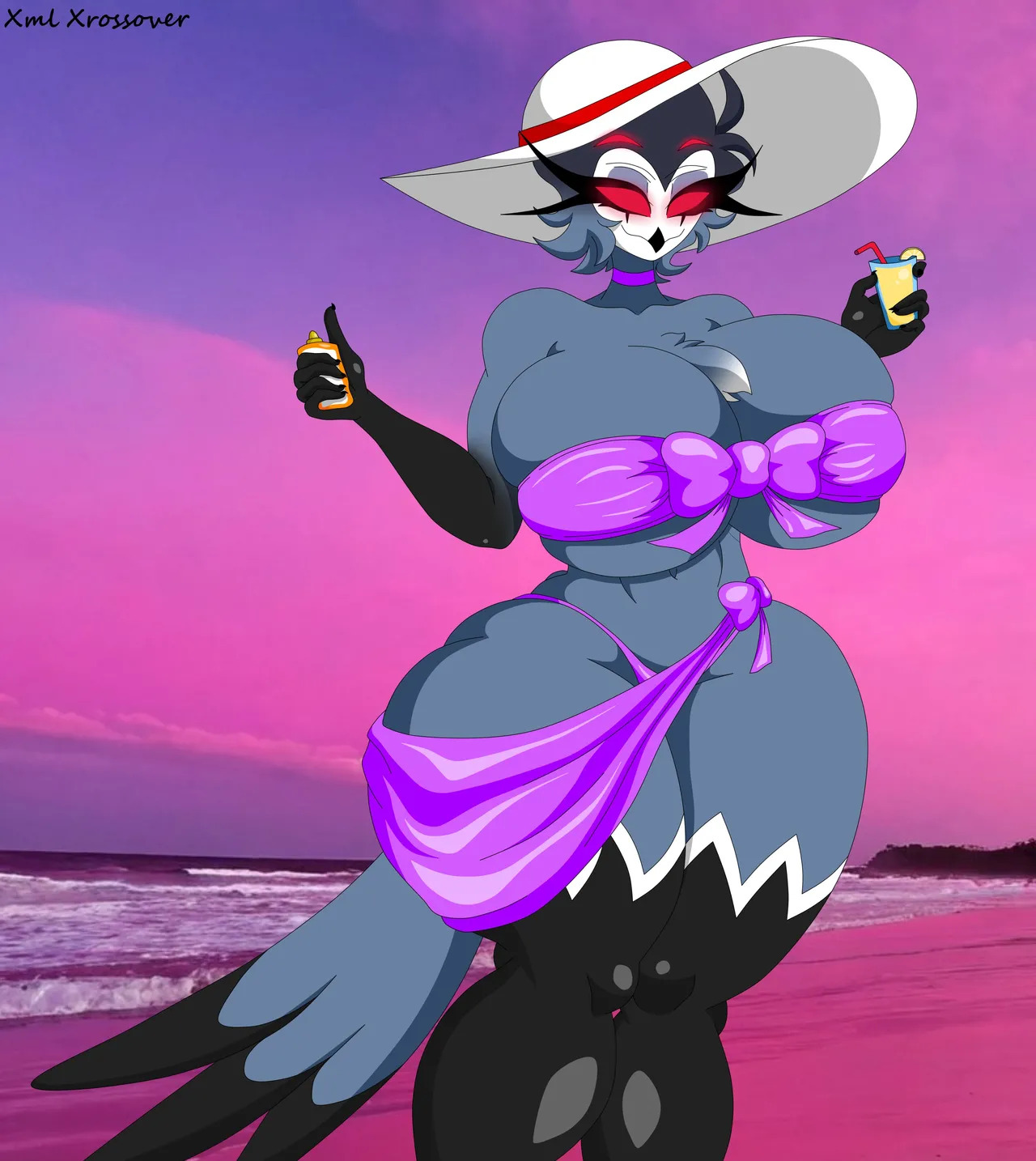 [Xml Xrossover] Hellaverse MILFs in Bikini (Hazbin Hotel // Helluva Boss) - Page 22