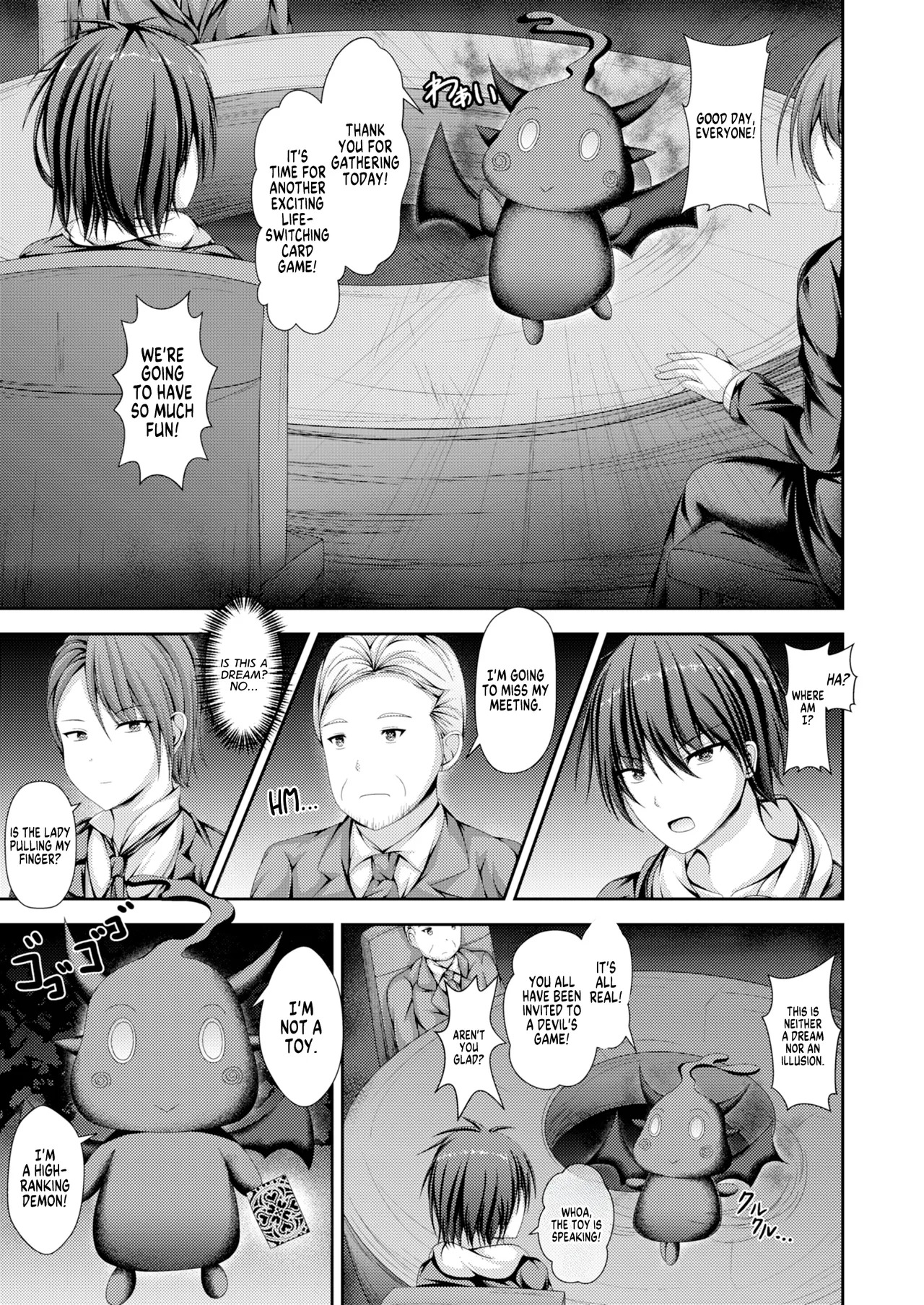 [Happy Present (Kouduki Miyabi)] Jinsei Tenkan Card ~Kyou kara Anata wa Onnanoko~ | Life-Switching Card game ~You're a Girl Now~ [English] [GTF] [Digital] - Page 2
