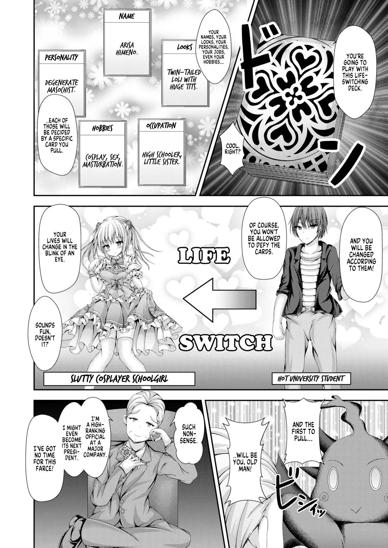 [Happy Present (Kouduki Miyabi)] Jinsei Tenkan Card ~Kyou kara Anata wa Onnanoko~ | Life-Switching Card game ~You're a Girl Now~ [English] [GTF] [Digital] - Page 3