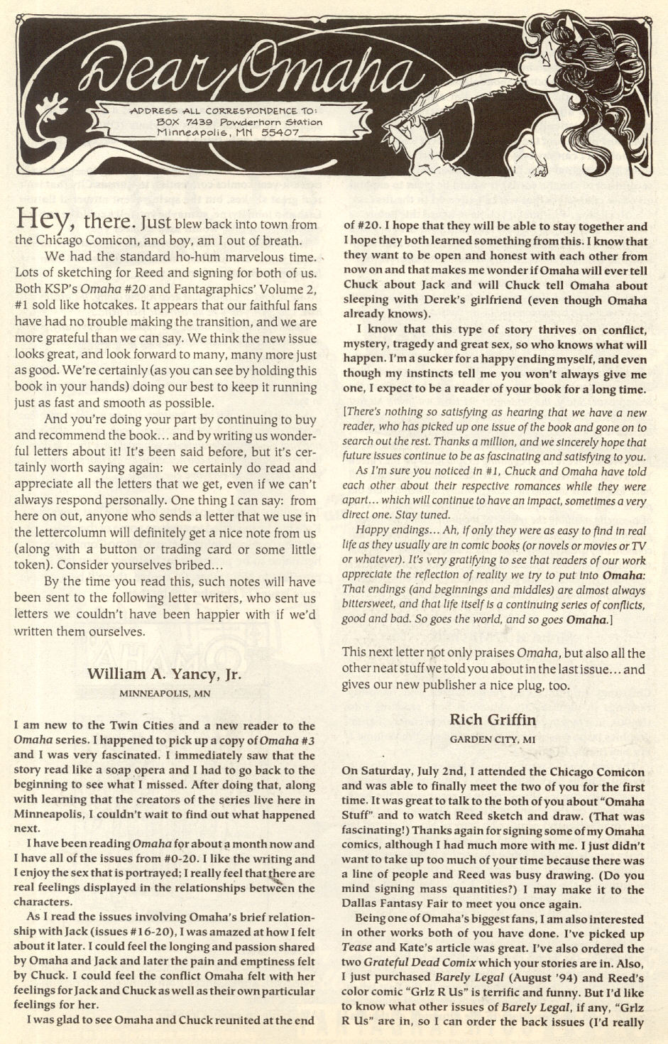 Onaha Fantagraphics #2 [Reed Waller & Kate Worley] - Page 25