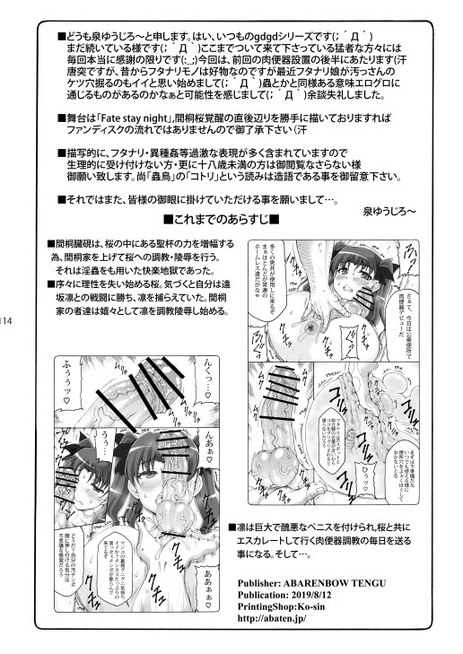 [Abarenbou Tengu (Izumi Yuujiro)] Kotori Soushuuhen 2 Digital Version(Fate/stay night) [Digital] - Page 113
