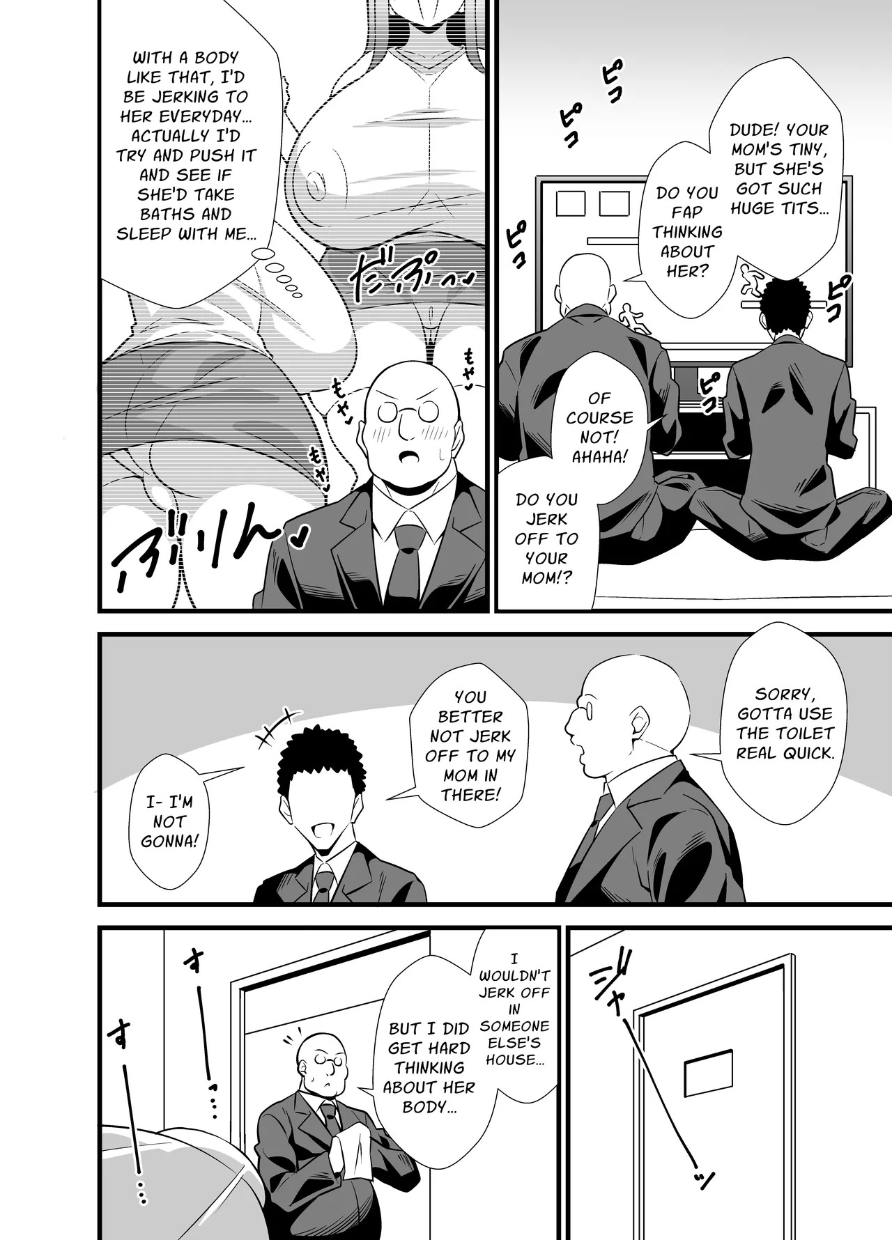 [Circle Tokomaya (Tokomaya Keita)] Musuko no Tomodachi ni Nani o Sarete mo Neta Furi o Yamenai Goumou Dougan Mama | Hairy Mother Pretends To Sleep While Her Son's Friends Toy With Her [English] [Penguin Piper] [Digital] - Page 29