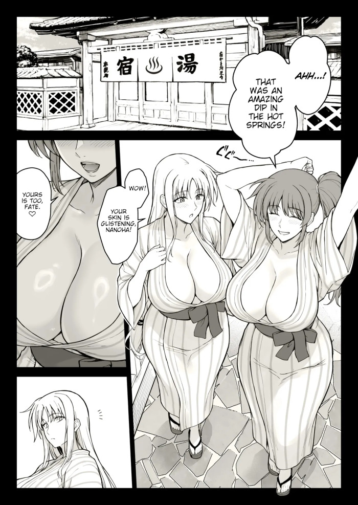 Ecchi na Onee-san-tachi ni Onsenyado de Hokakusareta Ken (Mahou Shoujo Lyrical Nanoha) [English]