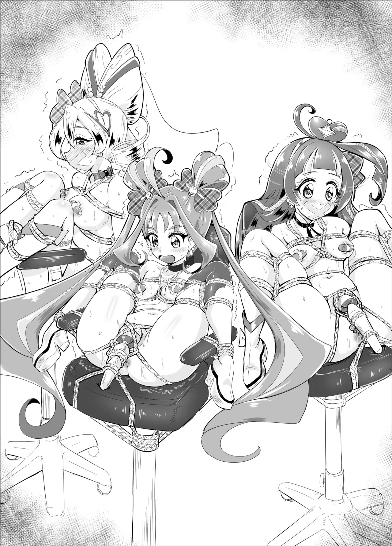 [Sankaku Doumei (fuchi)] Daininki Idol ga Ninki Variety Kikaku ”Idol Takkei-dai” ni Hatsu Chosen! (Kimi to Idol PreCure) [Digital] - Page 60
