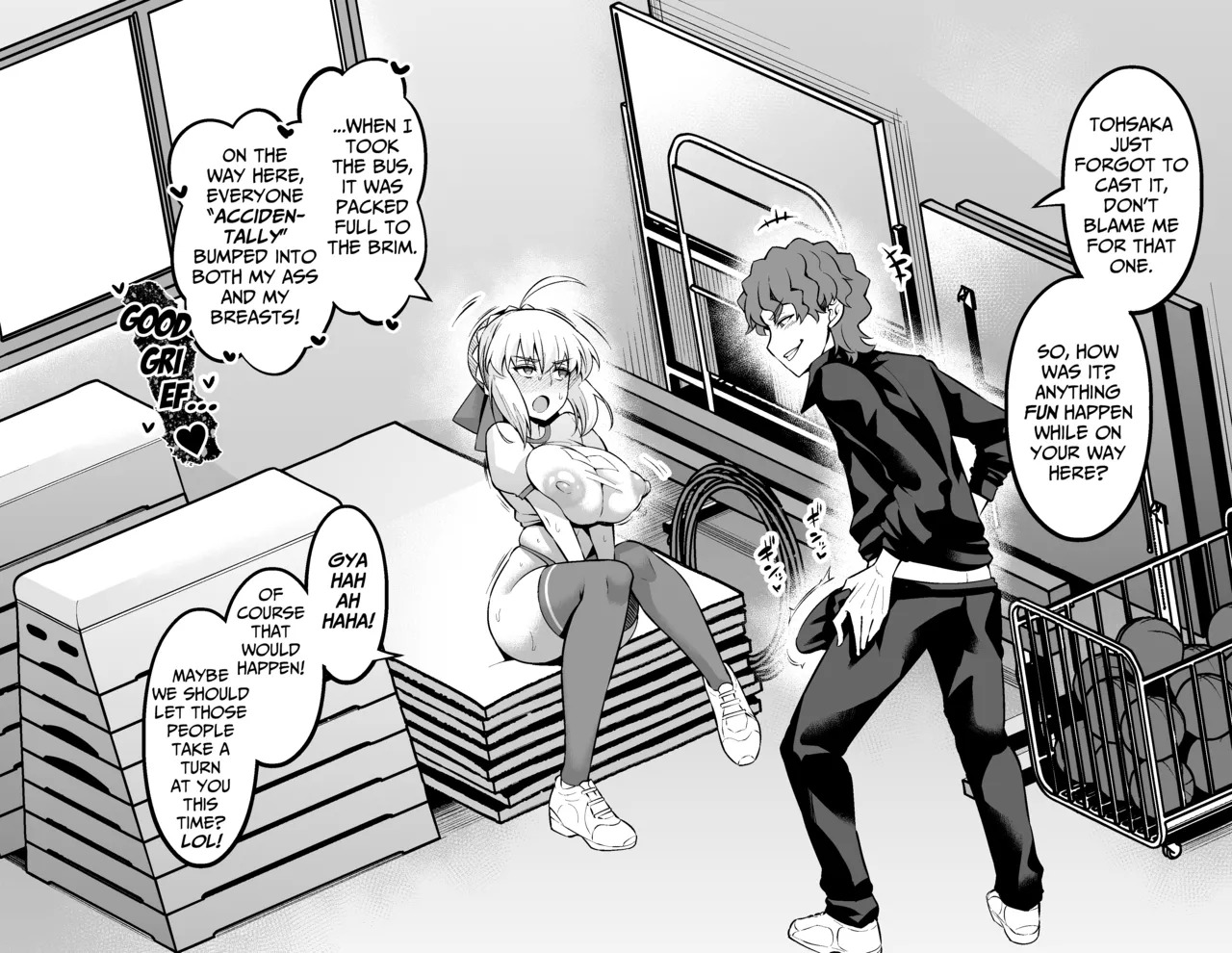 [Ankoman] Saber, Taiiku Souko de... + Artoria, Botebara Bloomer de Shinji to… | Saber, Getting Called Over by Shinji + Pregnant Artoria, in Bloomers with Shinji... (Fate/Stay Night) [DeppoTL] [English] - Page 4