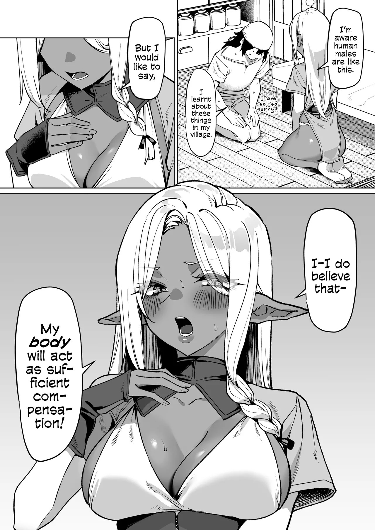 [MM] A Dark Elf Returned The Favour After I Saved Her | Kasshoku Elf o Tasuketara Ongaeshi Sareta Hanashi [English] [Cookie Cruncher] - Page 7
