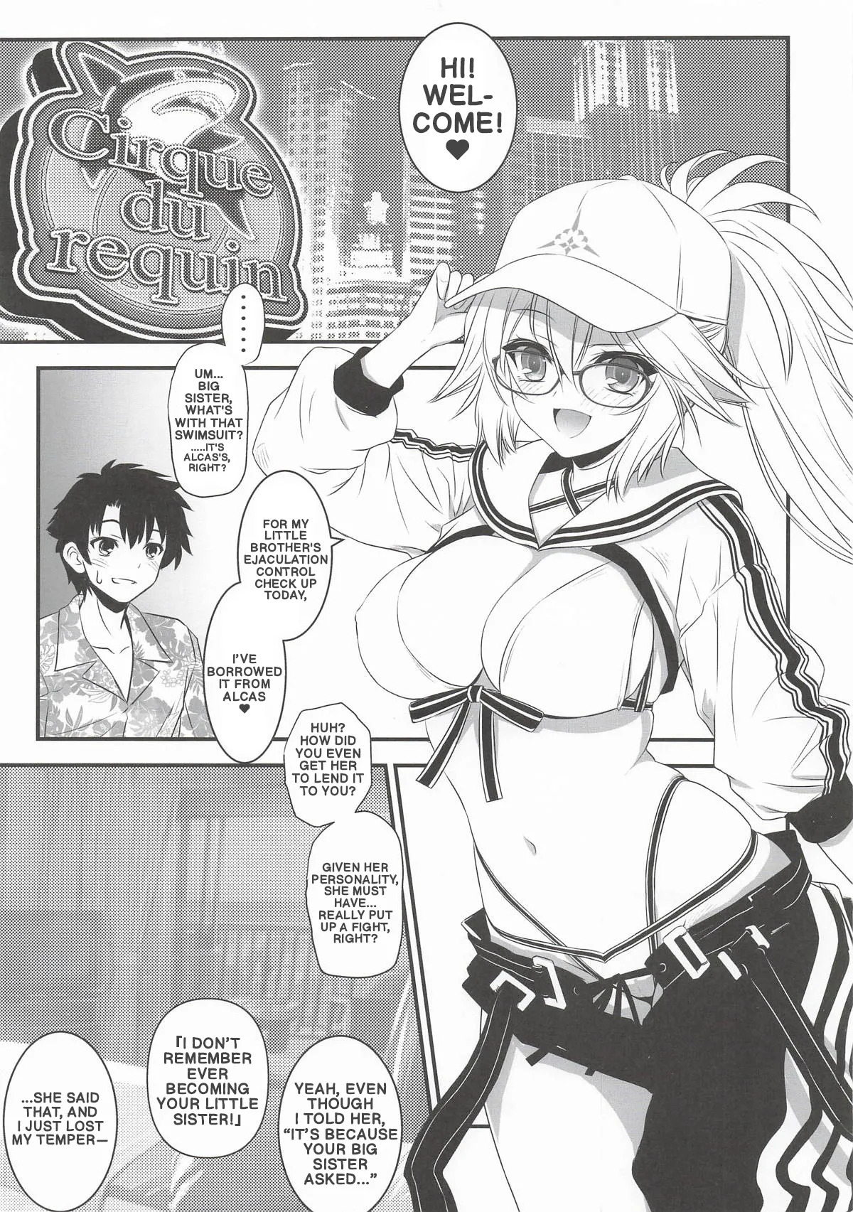 (C107) [Yakan Honpo (Inoue Tommy)] Big Sister Jeanne tried on a swimsuit she borrowed from Alcas ♥ (FateGrand Order) (English) - Page 3