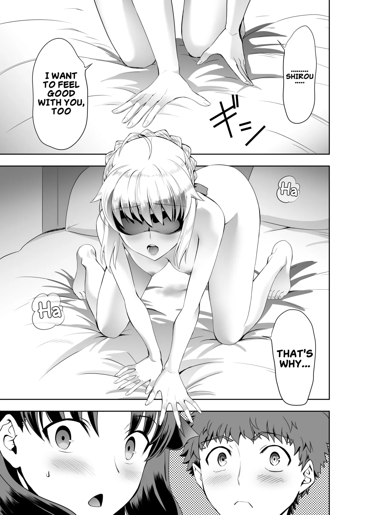 [CRAZY CLOVER CLUB (Kuroha Nue)] Saber Maniacs Since they say that blocking your vision sharpens your other senses, I had Saber try some blindfold play (Fate/stay night) [Digital] (English) - Page 23