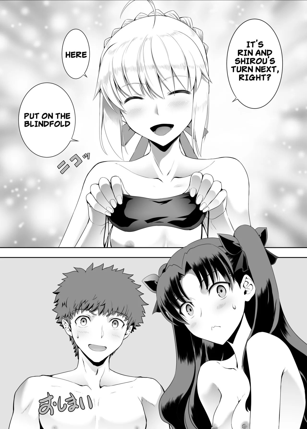 [CRAZY CLOVER CLUB (Kuroha Nue)] Saber Maniacs Since they say that blocking your vision sharpens your other senses, I had Saber try some blindfold play (Fate/stay night) [Digital] (English) - Page 32
