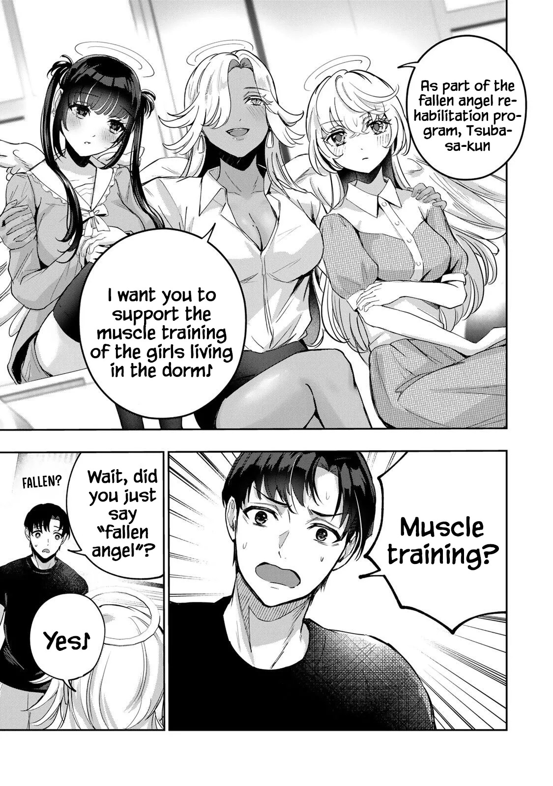 [EN] Datenshi-chan wa Ganbarenai | The Fallen Angel Girls Can’t Give It Their All [Censored] 01 - Page 38