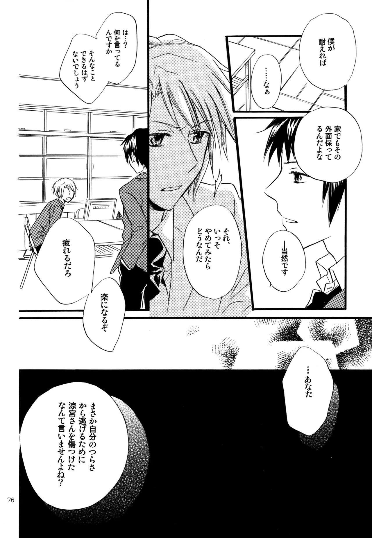 [Blue Sheets (Mei)] KKO3 Aoi Kakera (The Melancholy of Haruhi Suzumiya) - Page 77