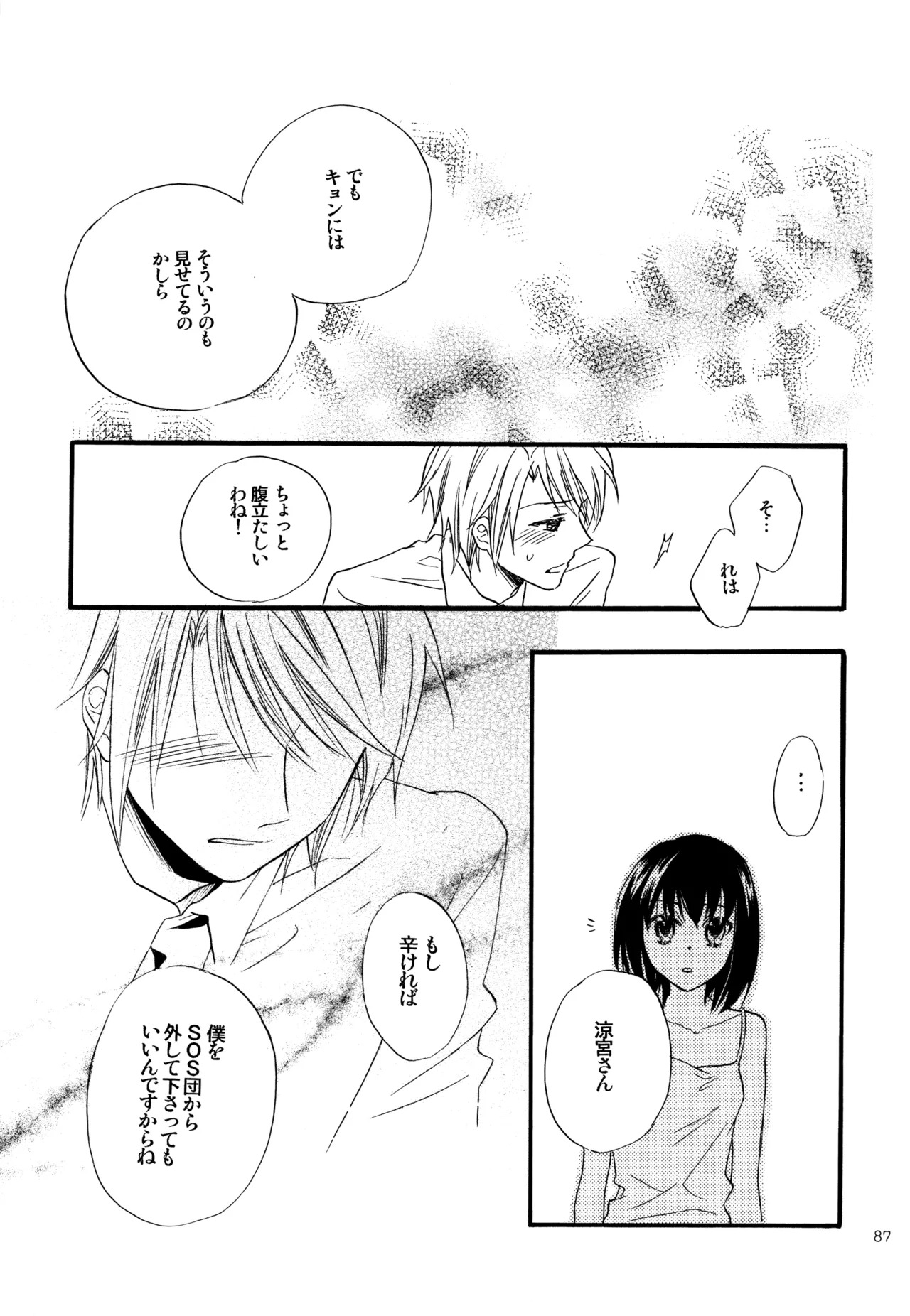 [Blue Sheets (Mei)] KKO3 Aoi Kakera (The Melancholy of Haruhi Suzumiya) - Page 88