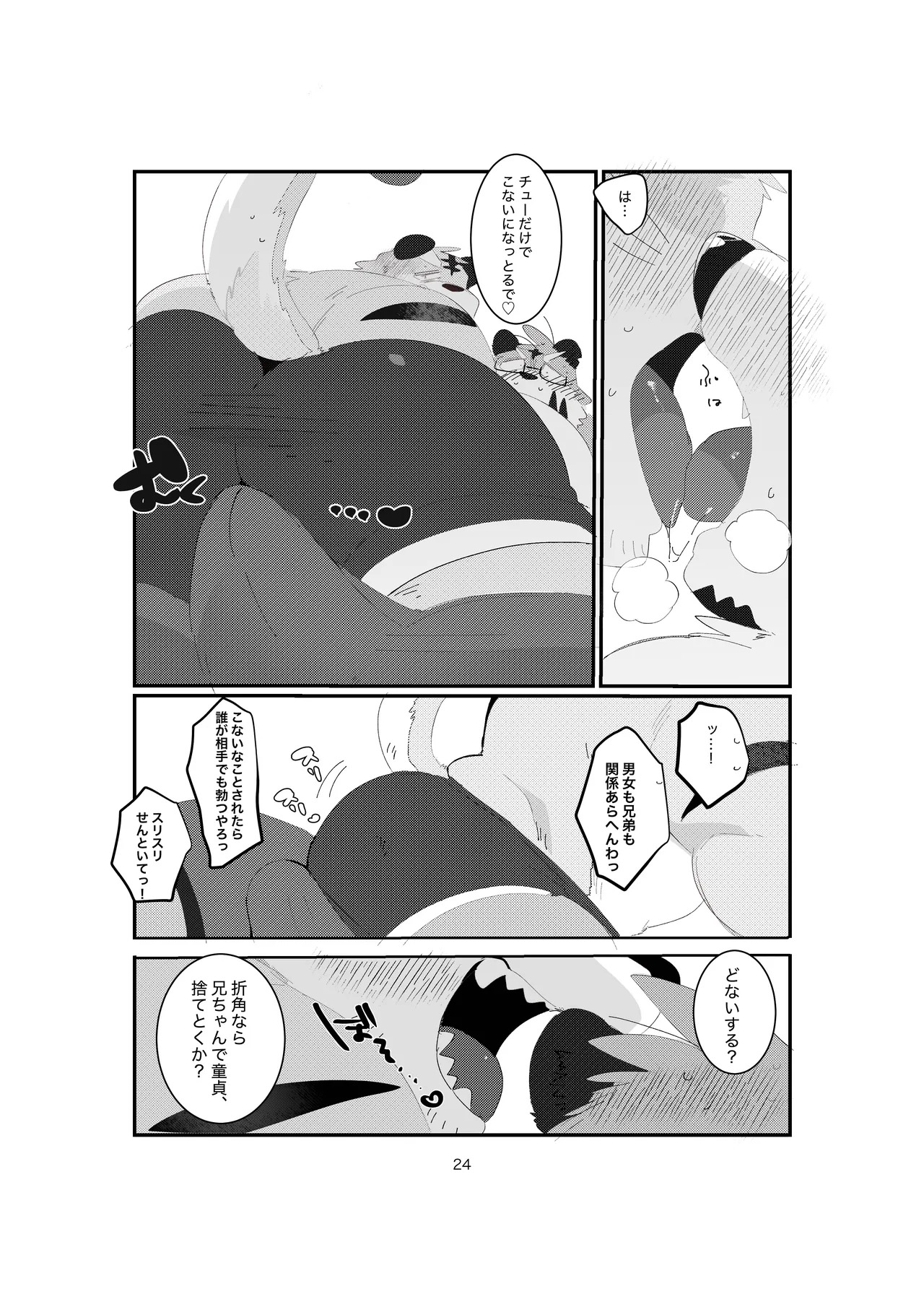 [ヒャクhyaku] 双子の関西弁虎おっさんが騙されてAV出演する本 [Japanese][Digital] - Page 16