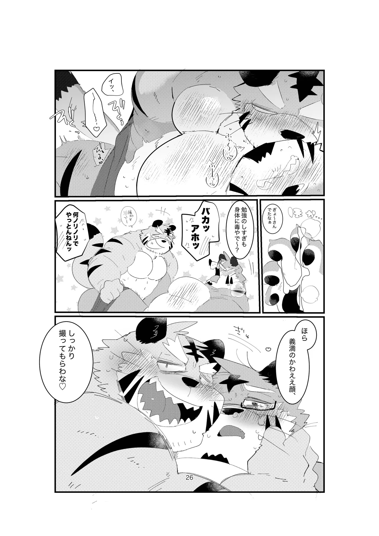 [ヒャクhyaku] 双子の関西弁虎おっさんが騙されてAV出演する本 [Japanese][Digital] - Page 17