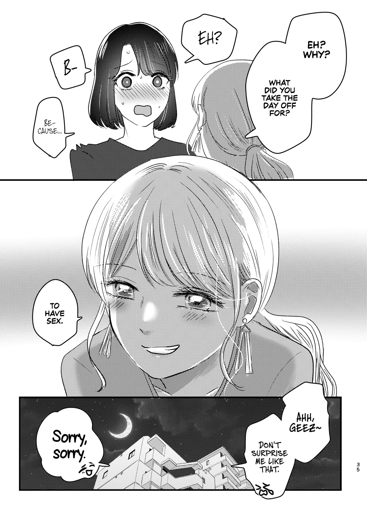 [Sasami Seseri (Sasami Rise)] Hajimete Yuri Ecchi | First Time Yuri Sex [English] [Rirare Translation] - Page 34