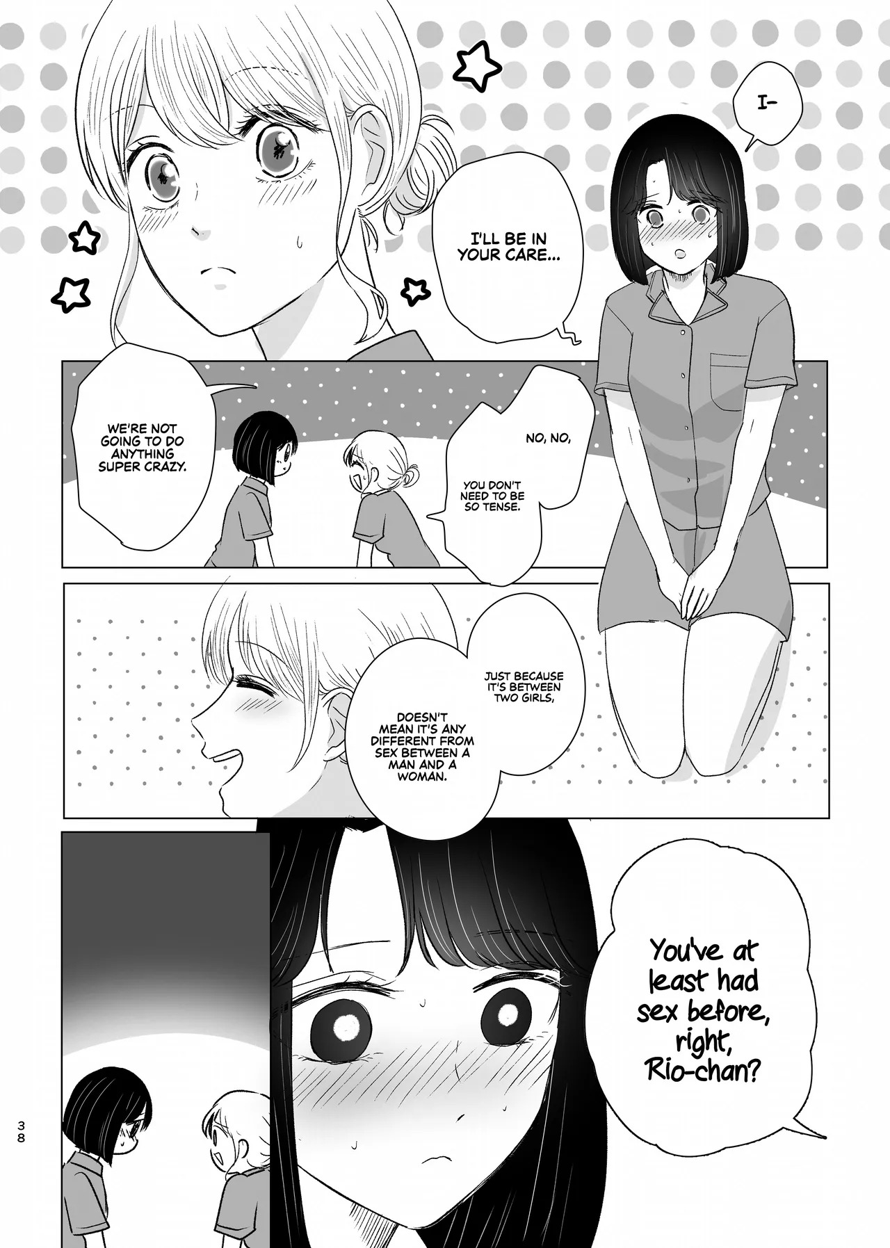 [Sasami Seseri (Sasami Rise)] Hajimete Yuri Ecchi | First Time Yuri Sex [English] [Rirare Translation] - Page 37