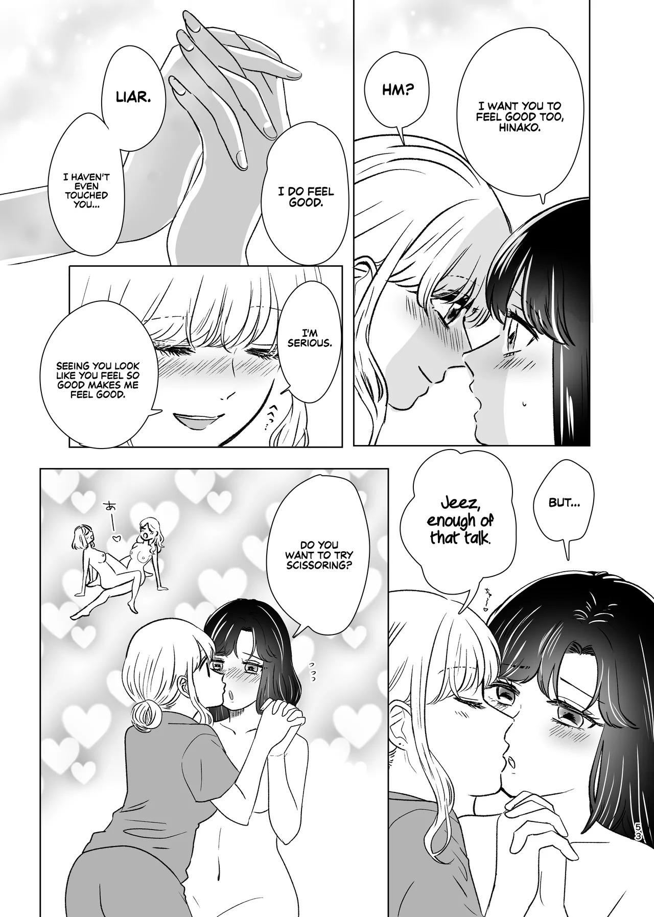 [Sasami Seseri (Sasami Rise)] Hajimete Yuri Ecchi | First Time Yuri Sex [English] [Rirare Translation] - Page 52