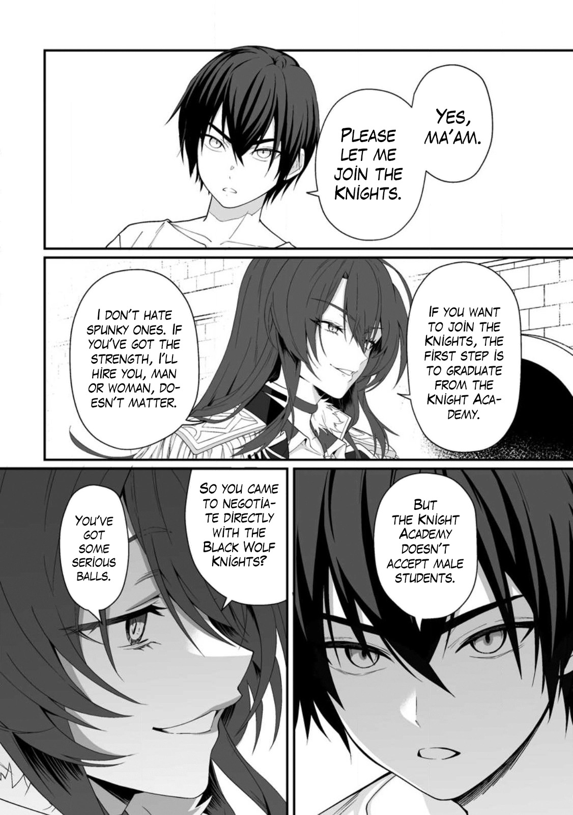 I, the Only Male Knight in a Chastity-Reversed World, Entered the Female Knight Academy and Was Treated as a Hero for Some Reason: Unrivaled in the Harem with My Unequaled Skills [chapter 1] - Page 9