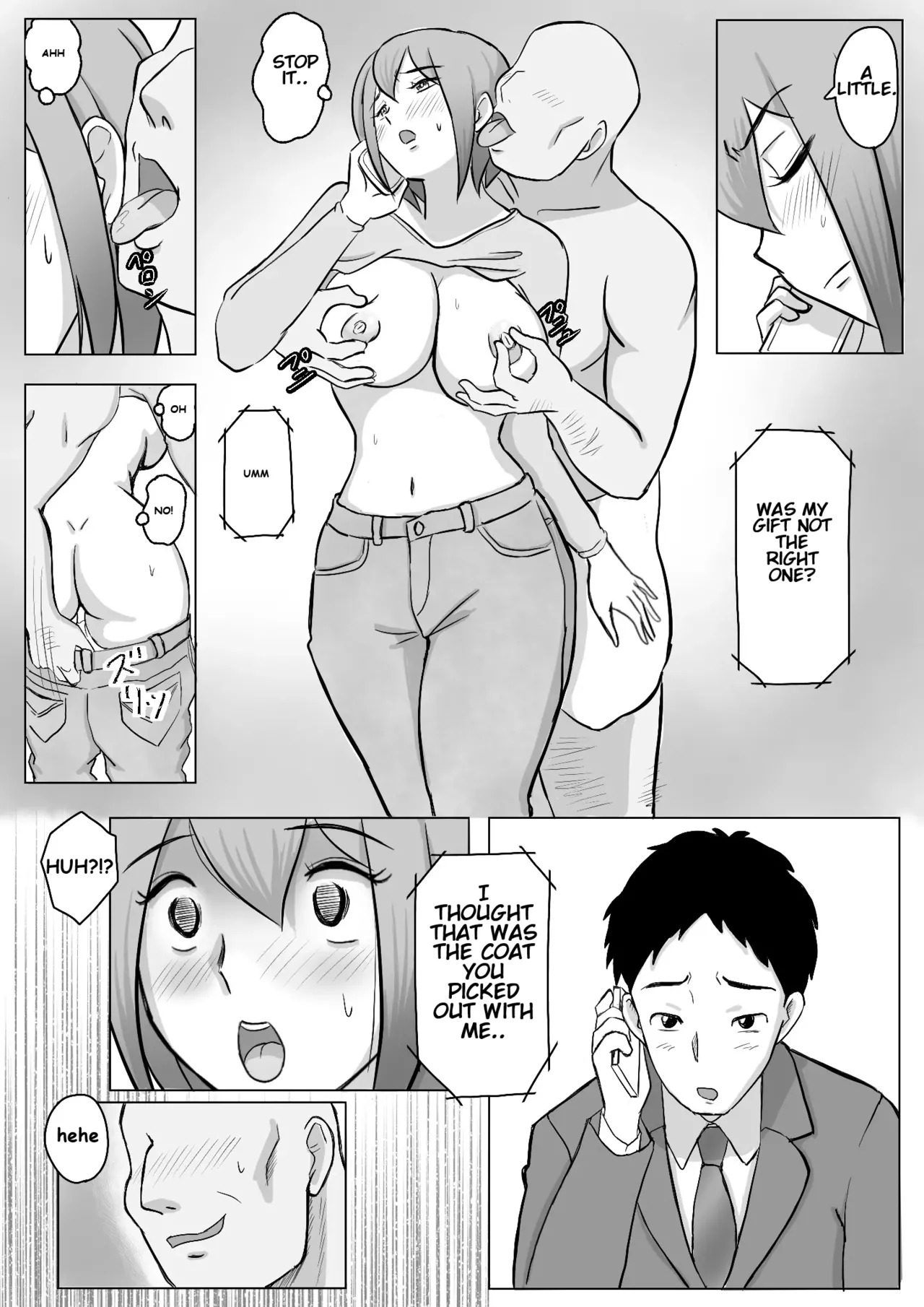 [Nantomo-san] Maki wa Yasashii Otto no Tame ni Mayu wa Dekachin Otto no Tame ni Toukousha Gonda Goukichi | Maki married to a gentle husband is corrupted by her neighbor Gonda Gokichi [English] - Page 53