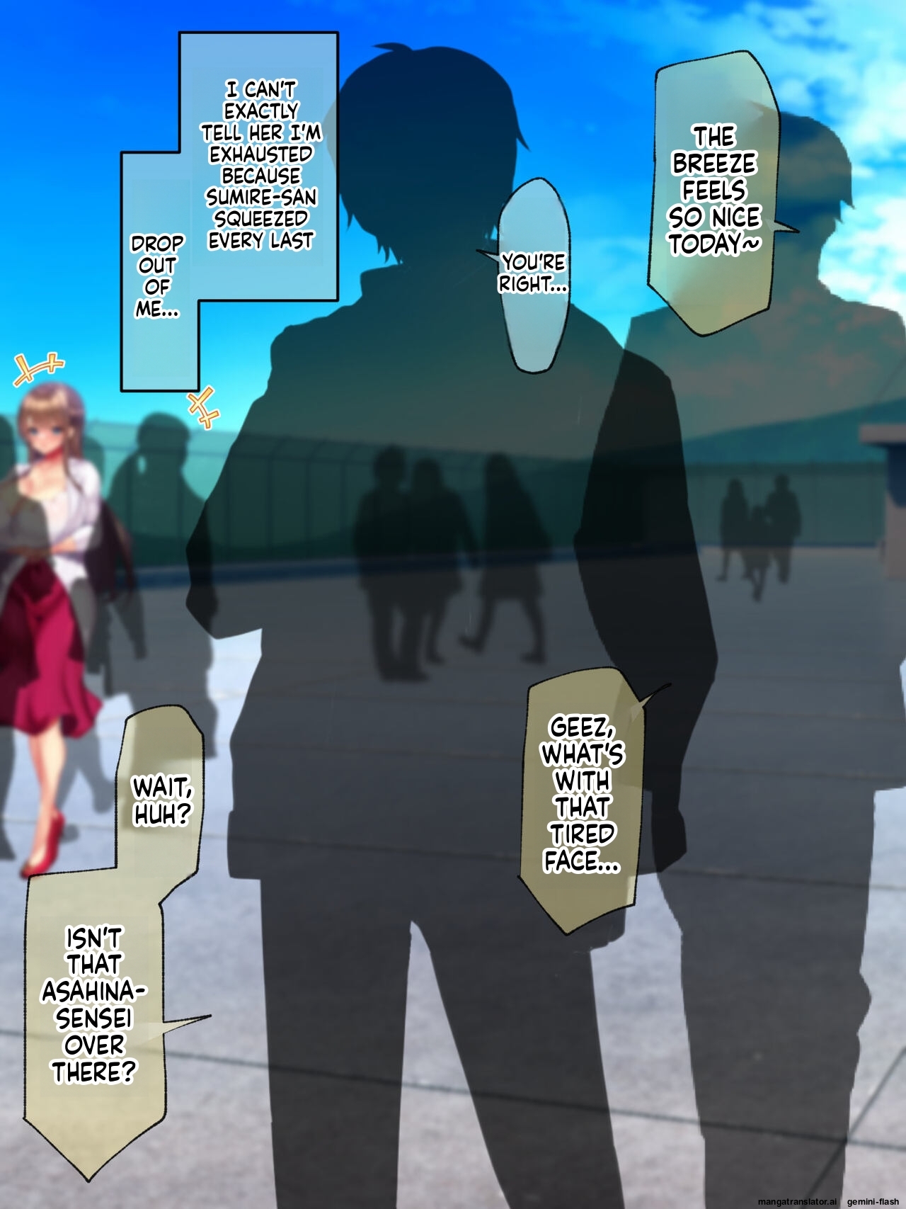 My gorgeous, busty stepmom—the sultry Sumire (25)—launches a lewd, intense, and seductive "cuckolding" offensive against me late one night. As her stepson—a guy with a short fuse and a fierce sense of possessiveness—can I possibly resist her advances!? - Page 114