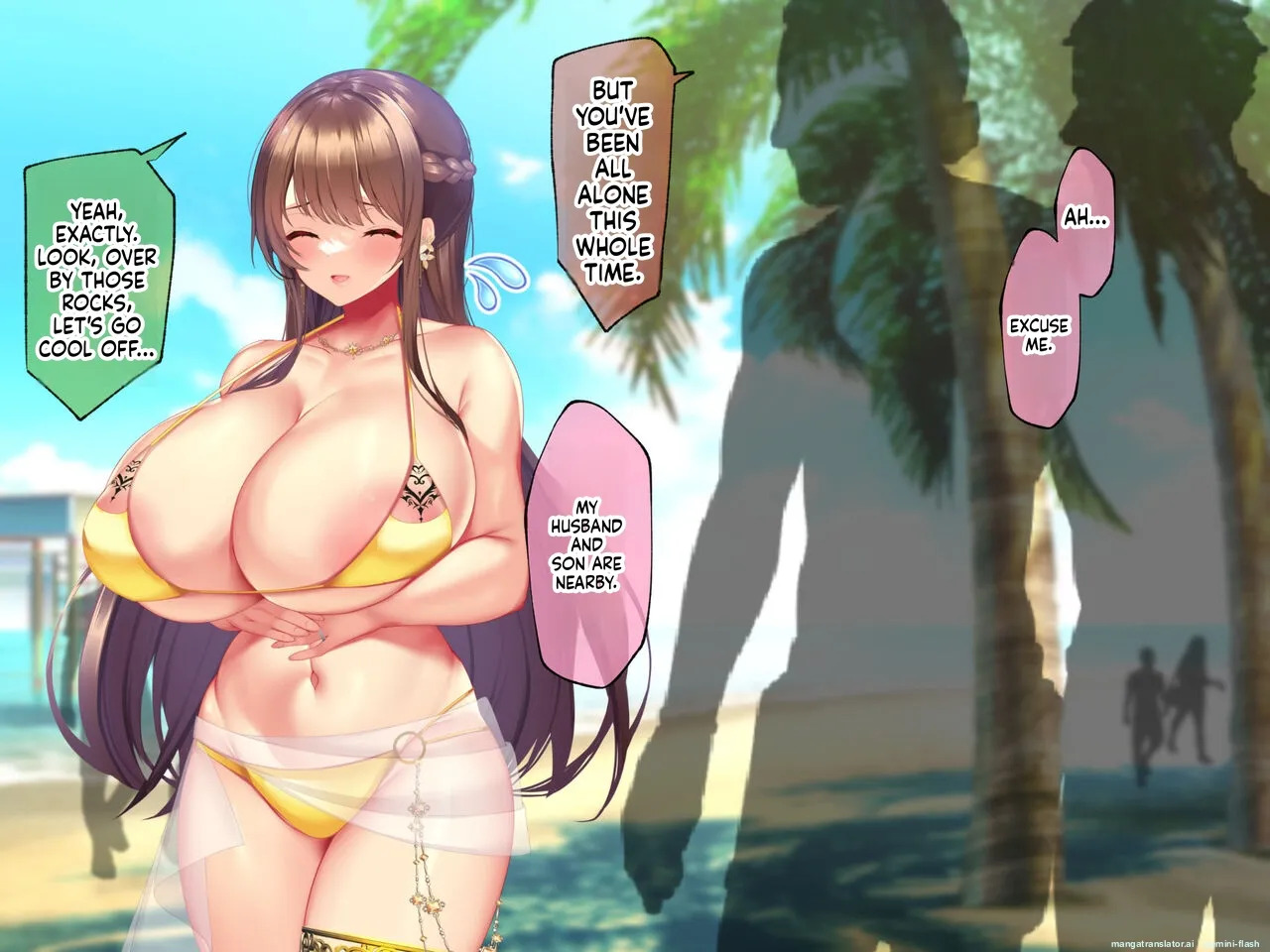 My gorgeous, busty stepmom—the sultry Sumire (25)—launches a lewd, intense, and seductive "cuckolding" offensive against me late one night. As her stepson—a guy with a short fuse and a fierce sense of possessiveness—can I possibly resist her advances!? - Page 253