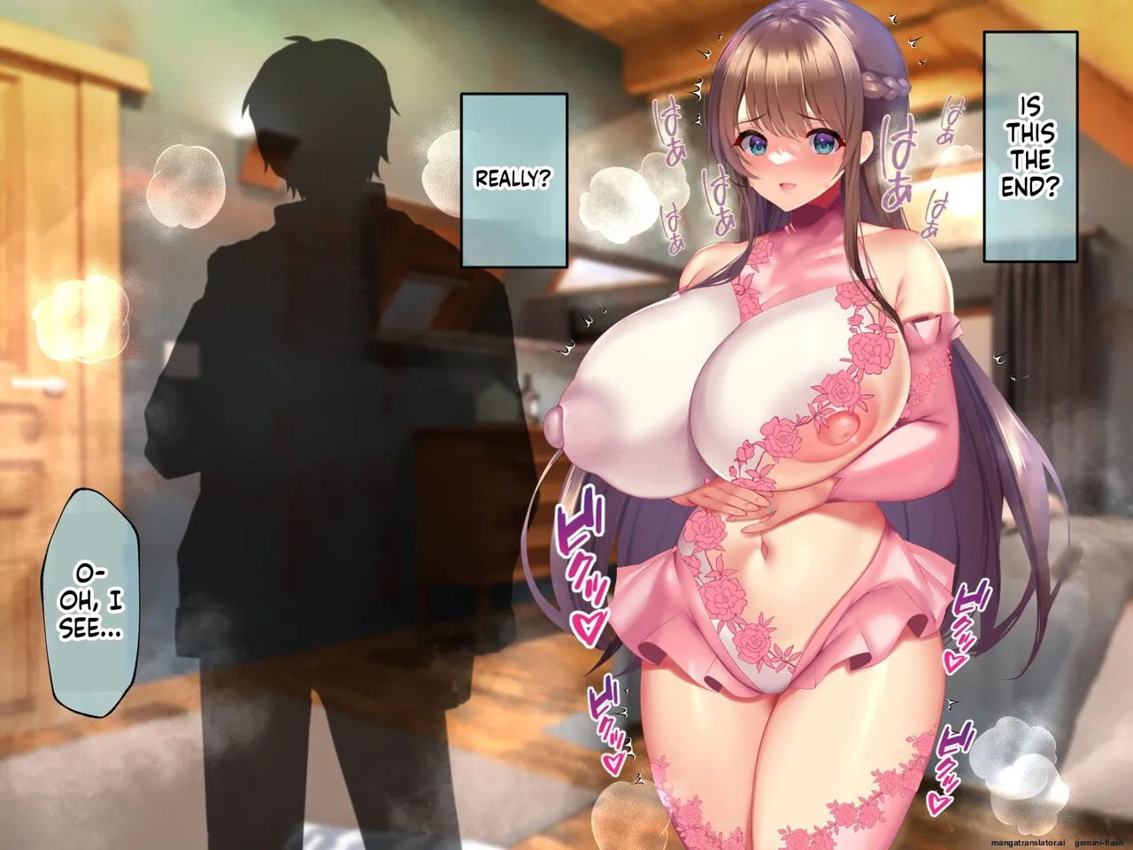 My gorgeous, busty stepmom—the sultry Sumire (25)—launches a lewd, intense, and seductive "cuckolding" offensive against me late one night. As her stepson—a guy with a short fuse and a fierce sense of possessiveness—can I possibly resist her advances!? - Page 298