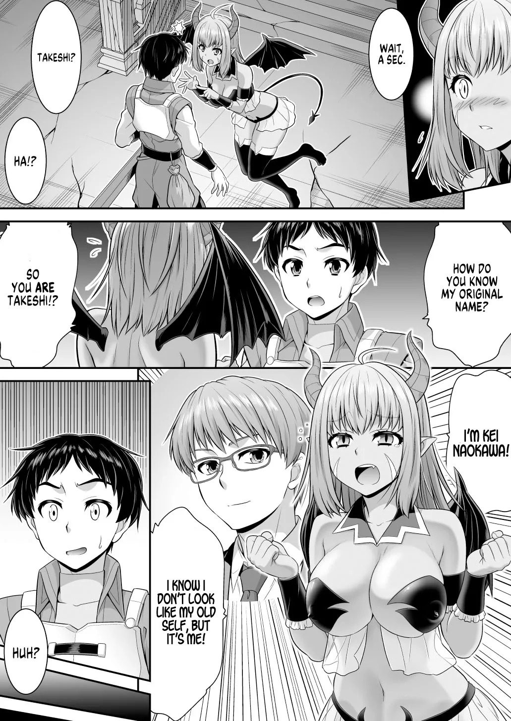 [Amuai Okashi Seisakusho (Kaneko Naoya)] A Stern Guy into a Succubus-A Clown Guy into a Pure Lady [English] [GTF] - Page 12