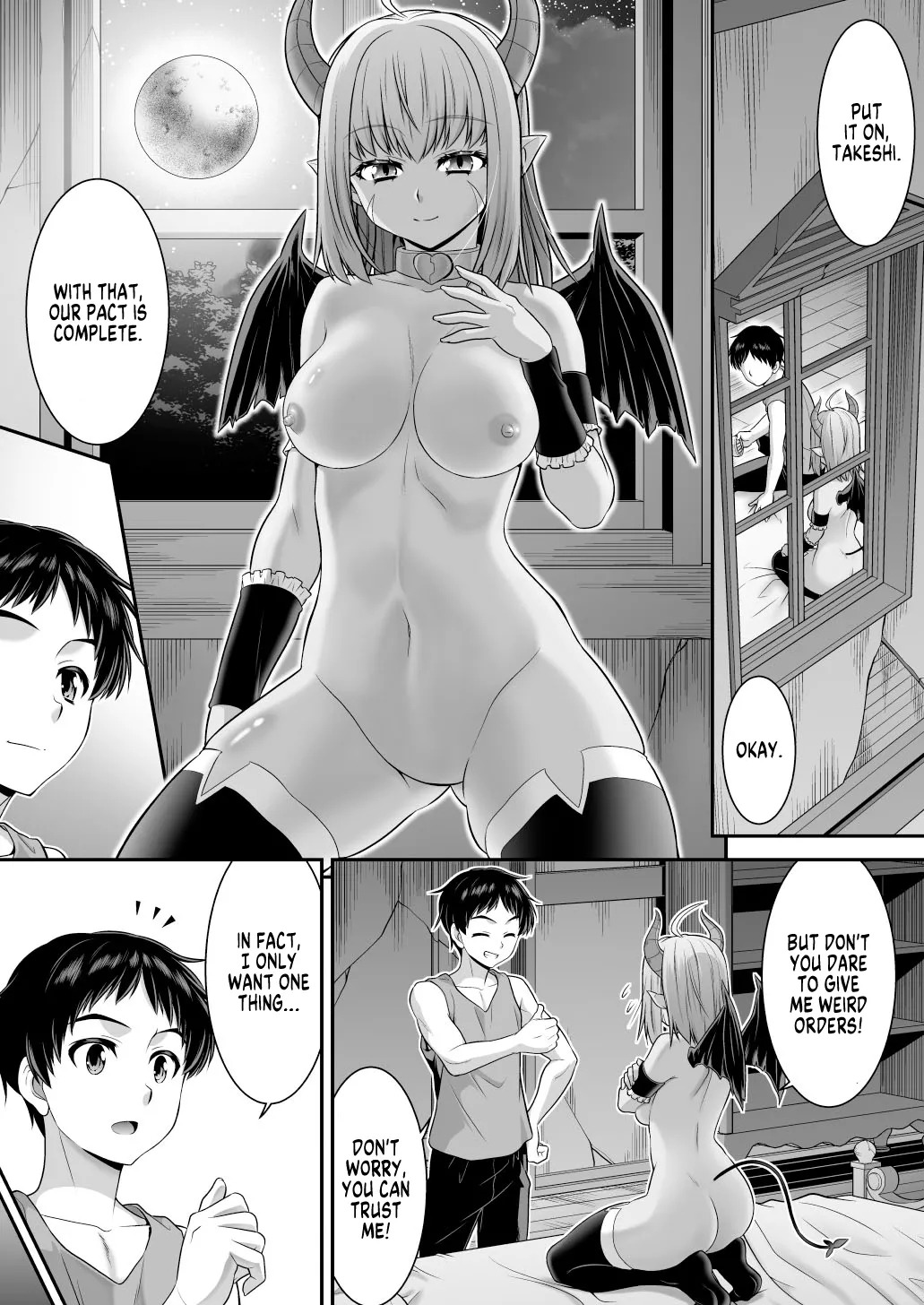 [Amuai Okashi Seisakusho (Kaneko Naoya)] A Stern Guy into a Succubus-A Clown Guy into a Pure Lady [English] [GTF] - Page 23