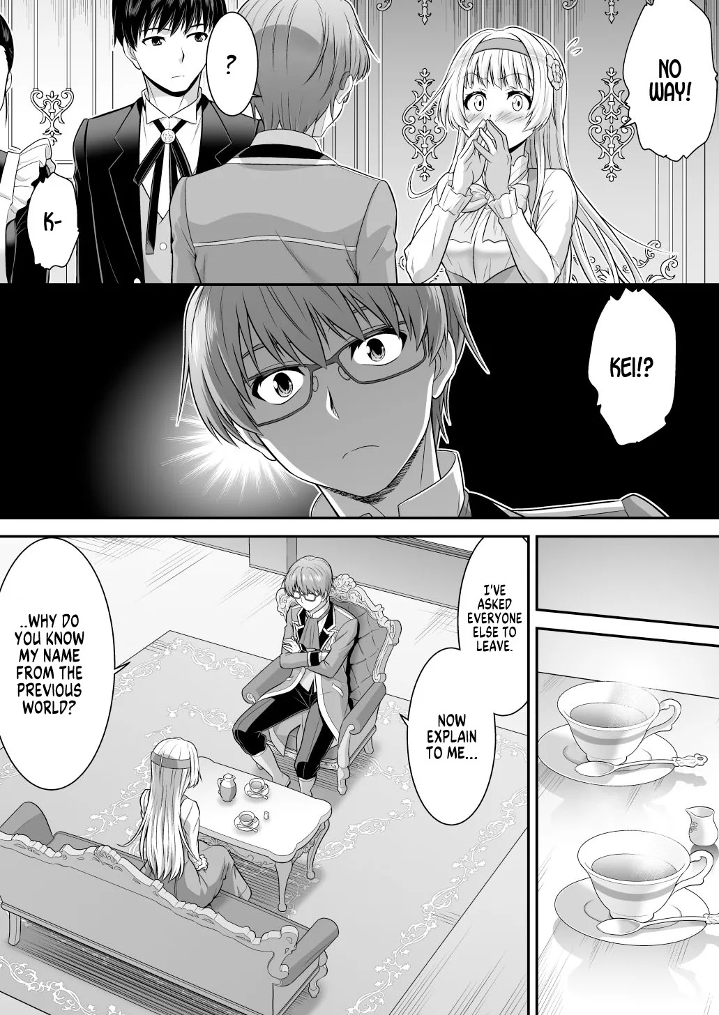 [Amuai Okashi Seisakusho (Kaneko Naoya)] A Stern Guy into a Succubus-A Clown Guy into a Pure Lady [English] [GTF] - Page 29